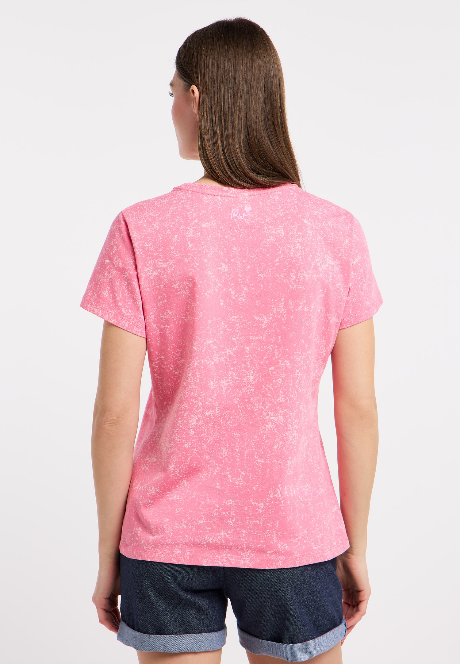 Ragwear Kurzarmshirt »MINTTA PRINT« Klassischer Fit aus Baumwolle  in ausgewaschener Optik mit Herz-Print