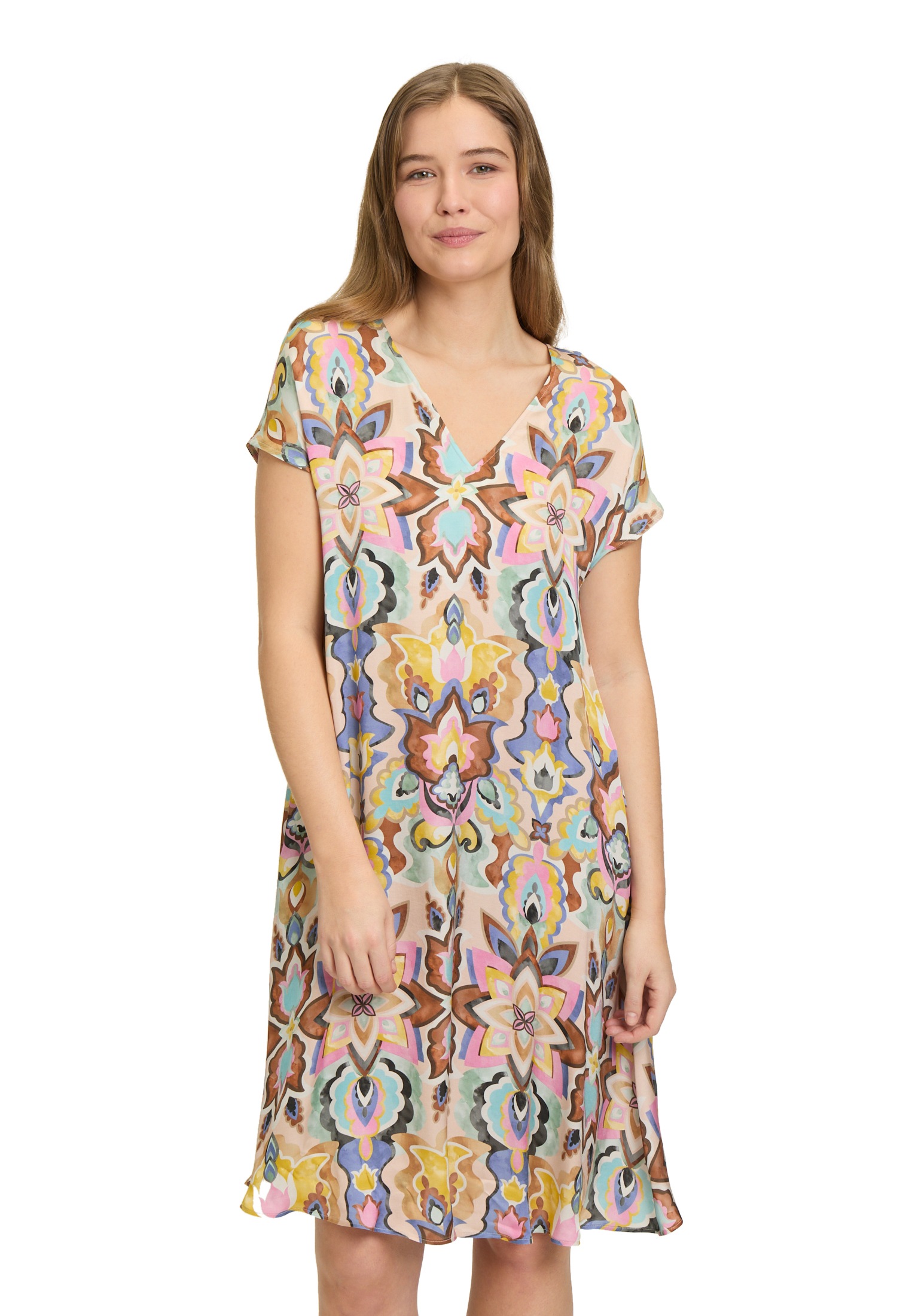 Vera Mont Sommerkleid "Vera Mont Damen Sommerkleid mit überschnittenen Ärme günstig online kaufen