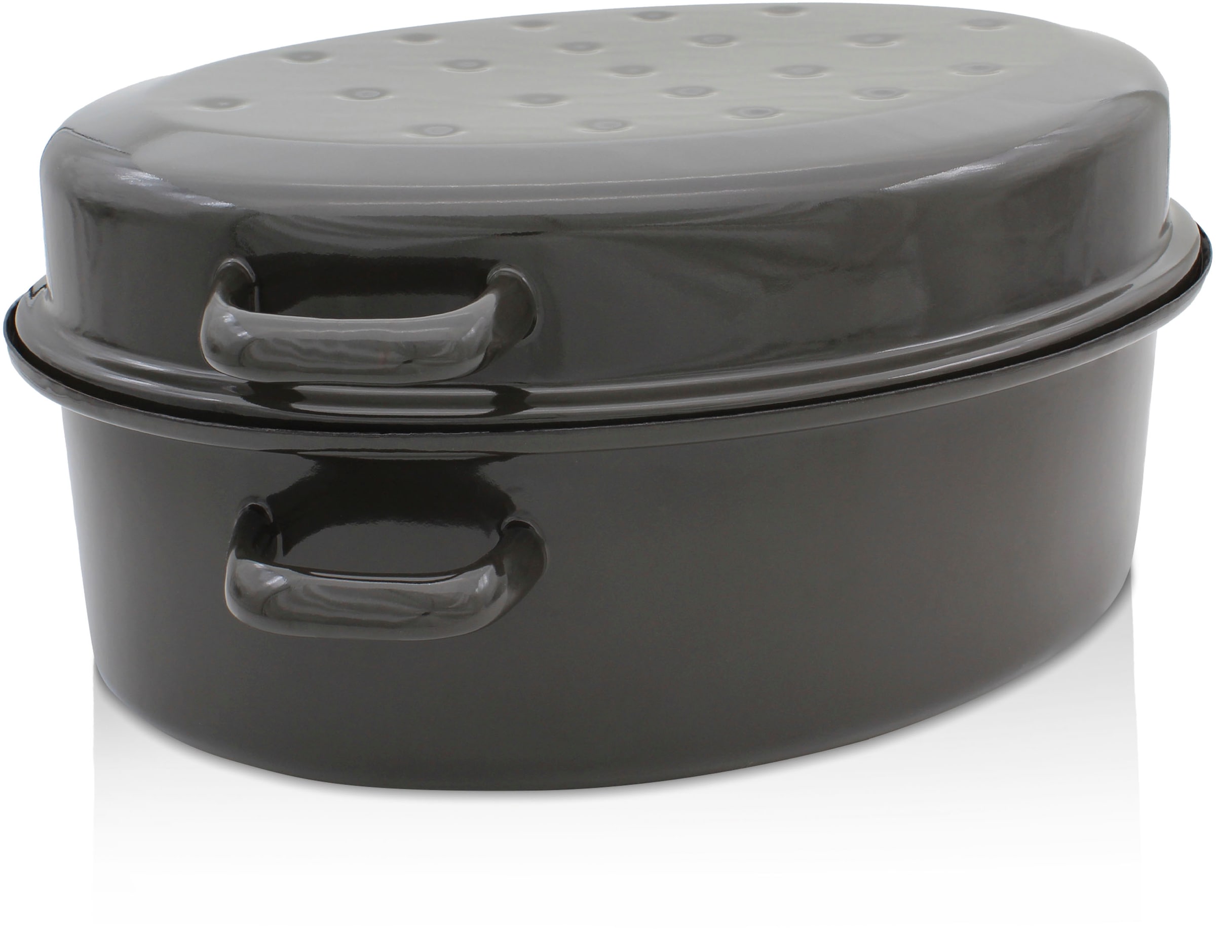 Krüger Bräter "Gansbräter mit Tropfdeckel" 1 Stk. tlg. Emaille günstig online kaufen