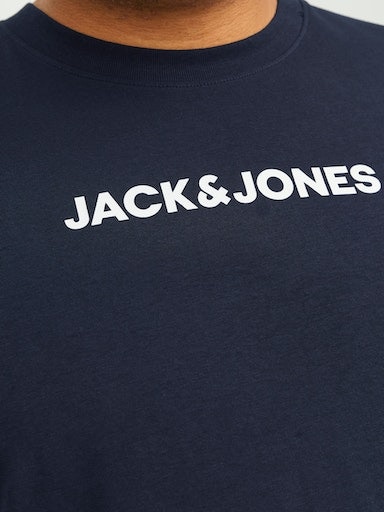 Jack & Jones PlusSize Rundhalsshirt »JJEREID BLOCKING TEE SS NOOS PLS«
