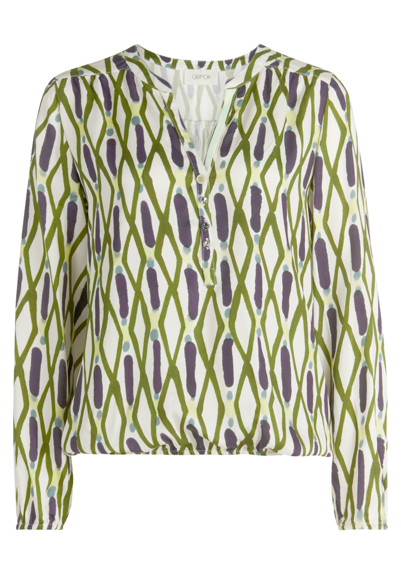 Cartoon Schlupfbluse "Damen mit Muster" günstig online kaufen