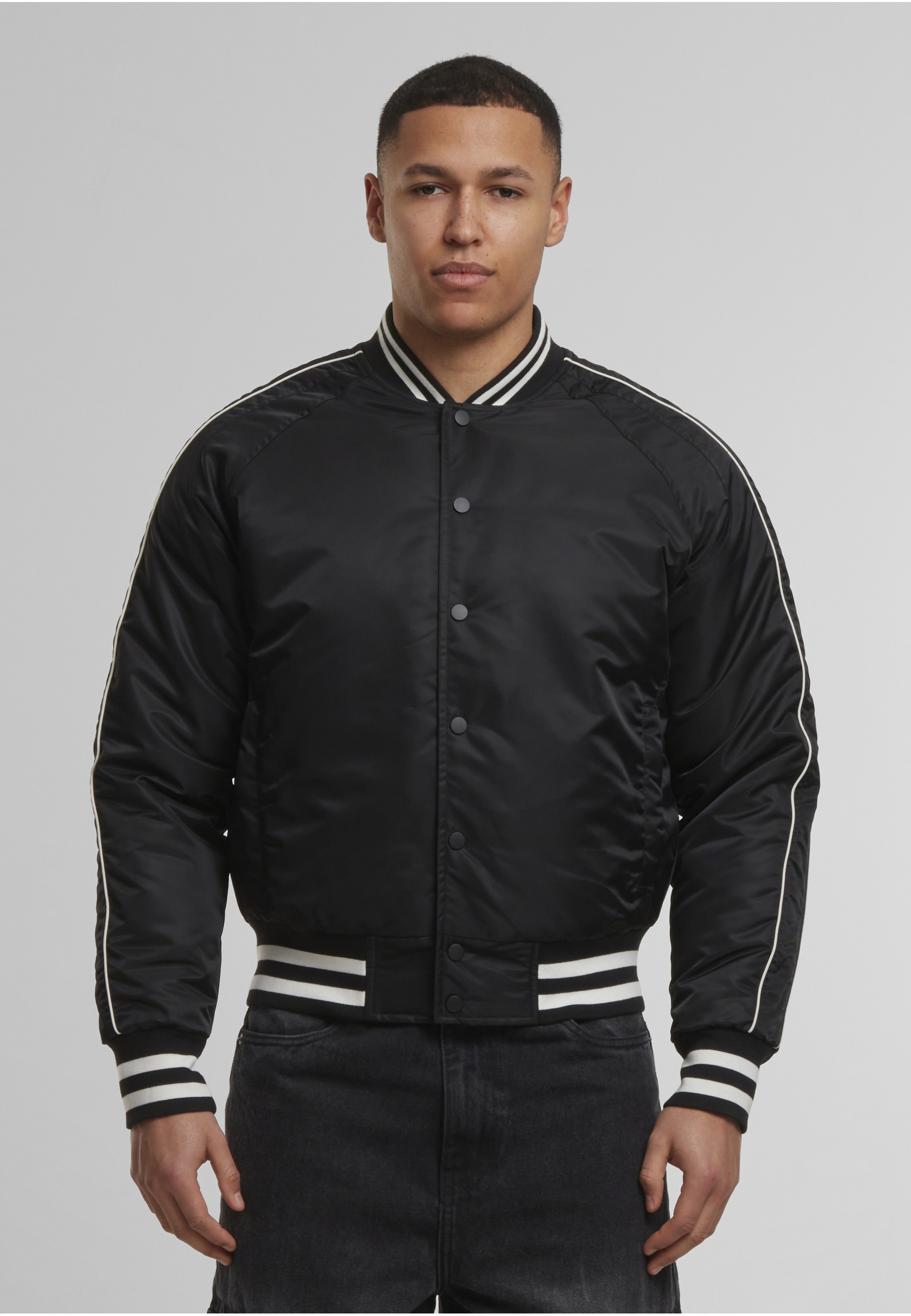 URBAN CLASSICS Bomberjacke »Urban Classics Racer Bomber Jacket« 1 Stk. tlg. ohne Kapuze