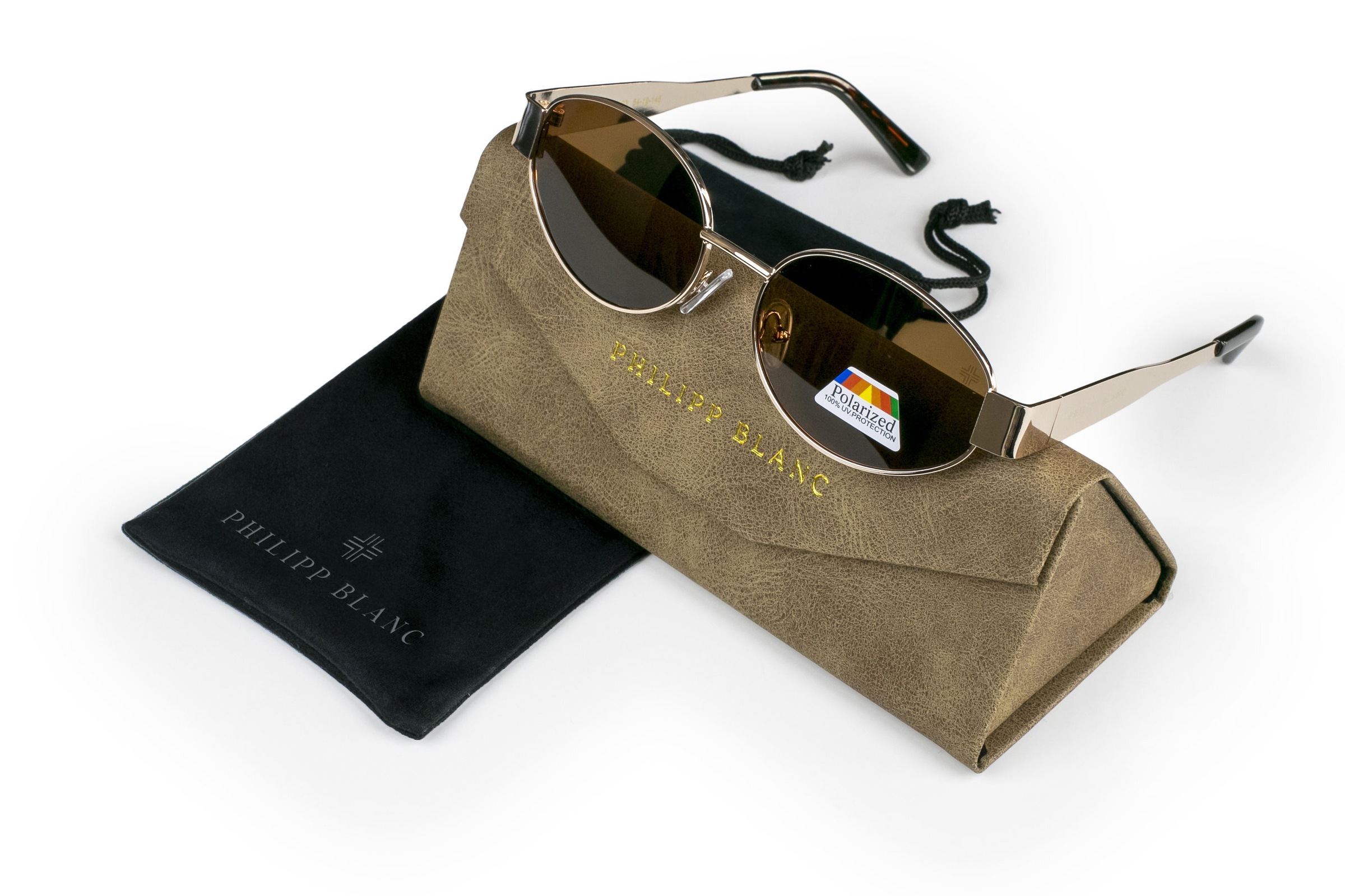 PHILIPP BLANC Sonnenbrille »PA01-03« Glass 0.74MM Polarized Lens UV400，CAT3.0