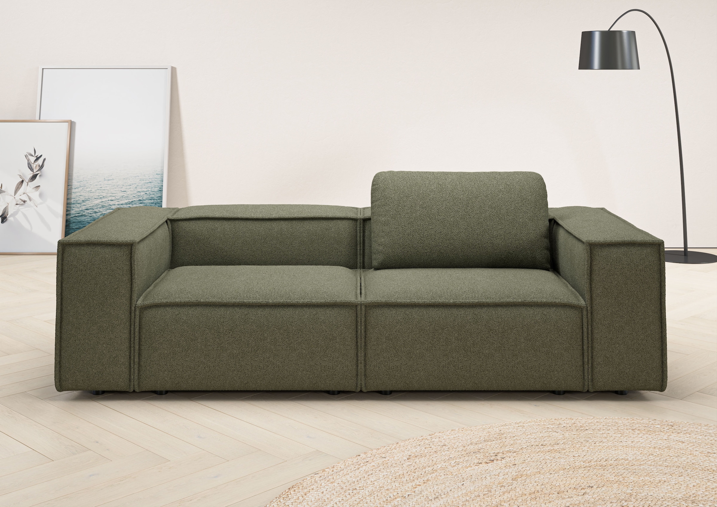 Home affaire 2-Sitzer "Watertown, modernes Sofa 246 cm breit, auch in Feinc günstig online kaufen
