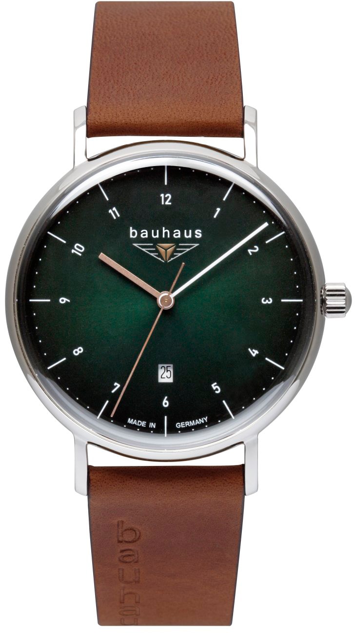 Quarzuhr »Bauhaus Edition, 2140-4«, Armbanduhr, Herrenuhr, Datum, Made in Germany