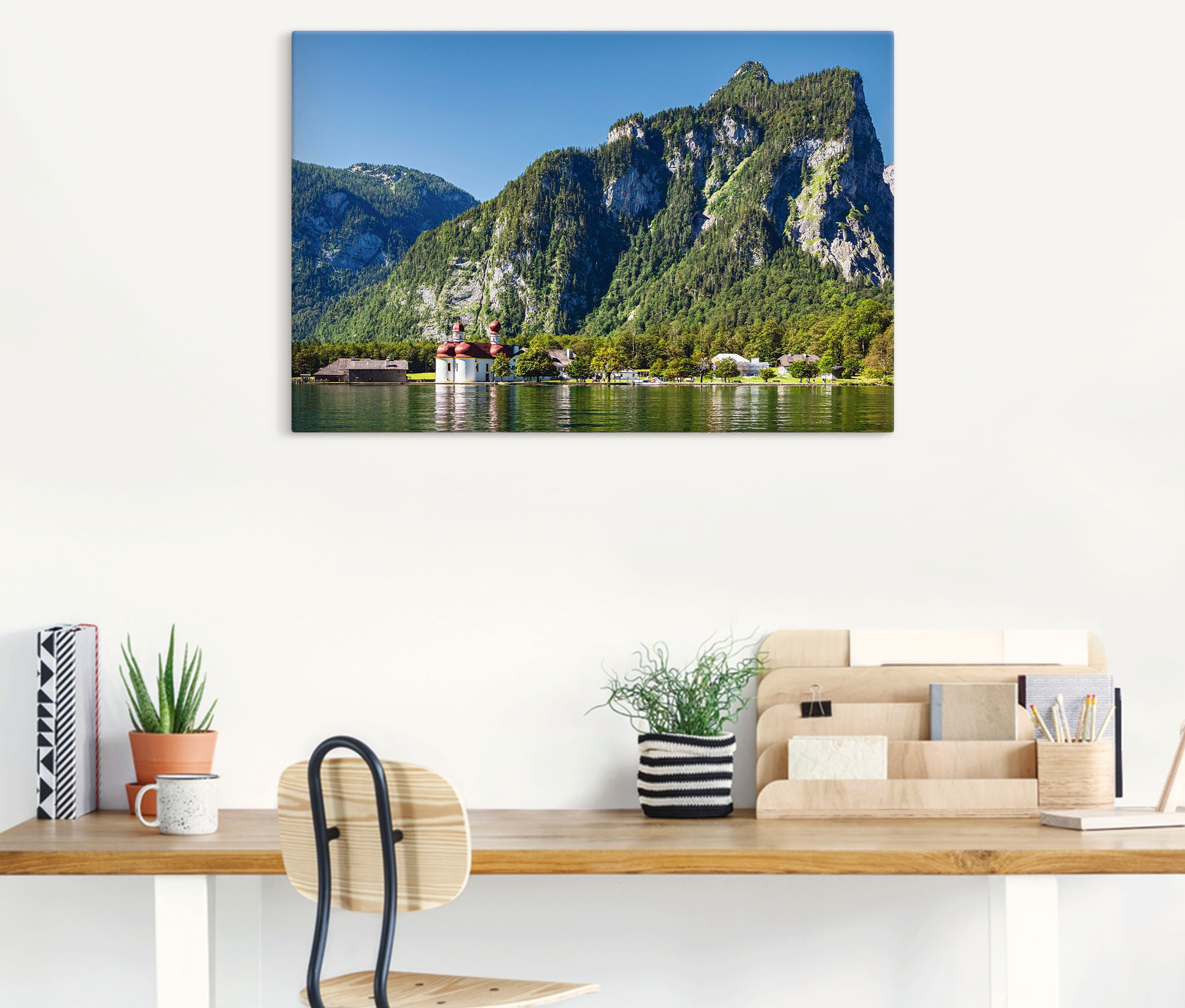 Artland "Blick auf den Königssee" Berge & Alpenbilder 1 Stk. tlg. als Alubi günstig online kaufen
