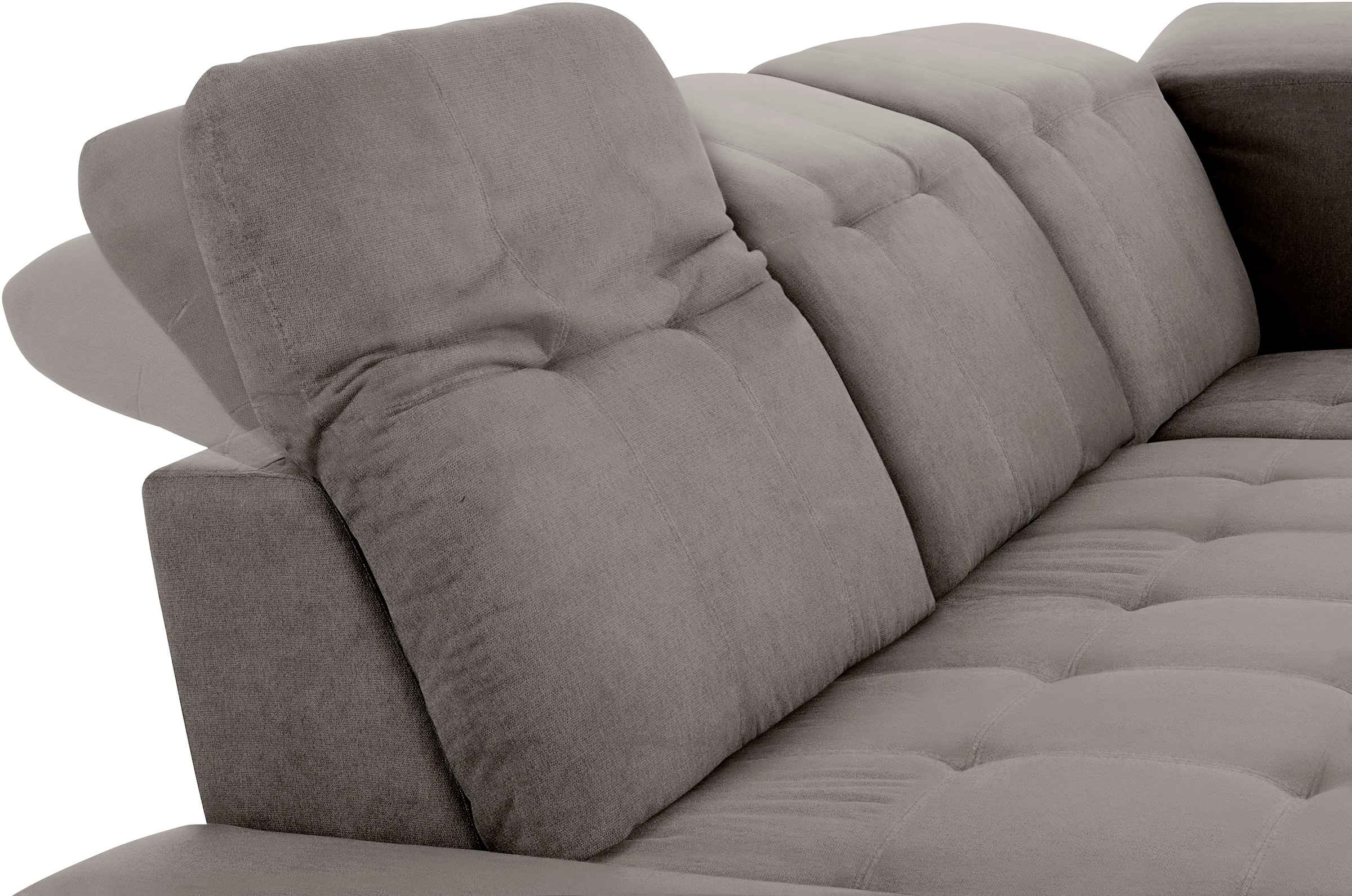 COTTA Ecksofa »Holiday L-Form mit Sitztiefen-, Armteil- und Kopfteilverstellung«, wahlweise mit Bettfunktion & Bettkasten