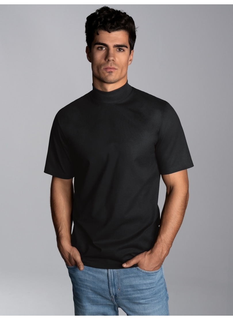 Trigema T-Shirt "TRIGEMA T-Shirt mit Stehkragen" 1 Stk.