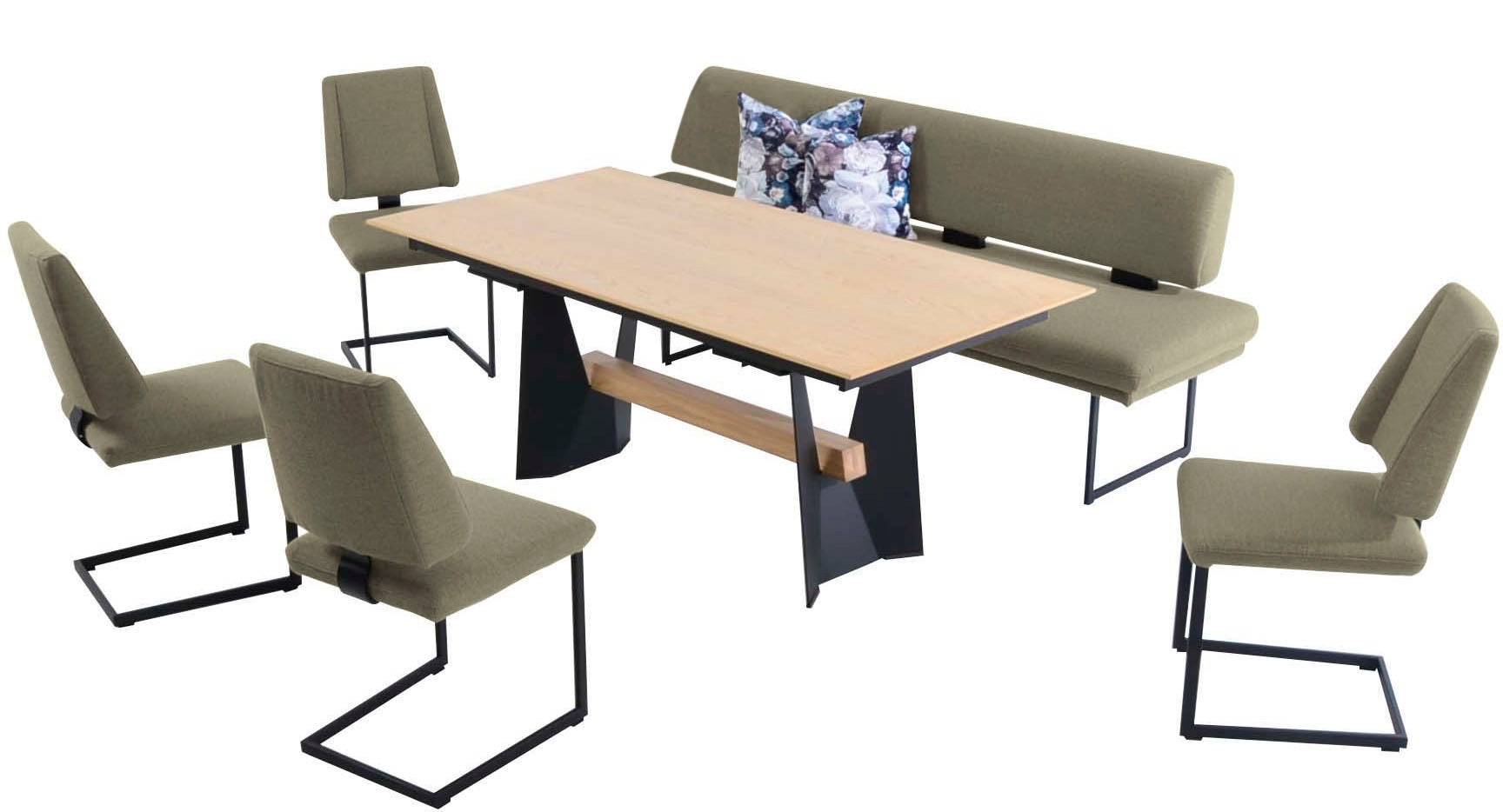 K+W Komfort & Wohnen Essgruppe »Longbeach«, (6 tlg.), Essgruppe in Spitzkissenoptik... kaufen