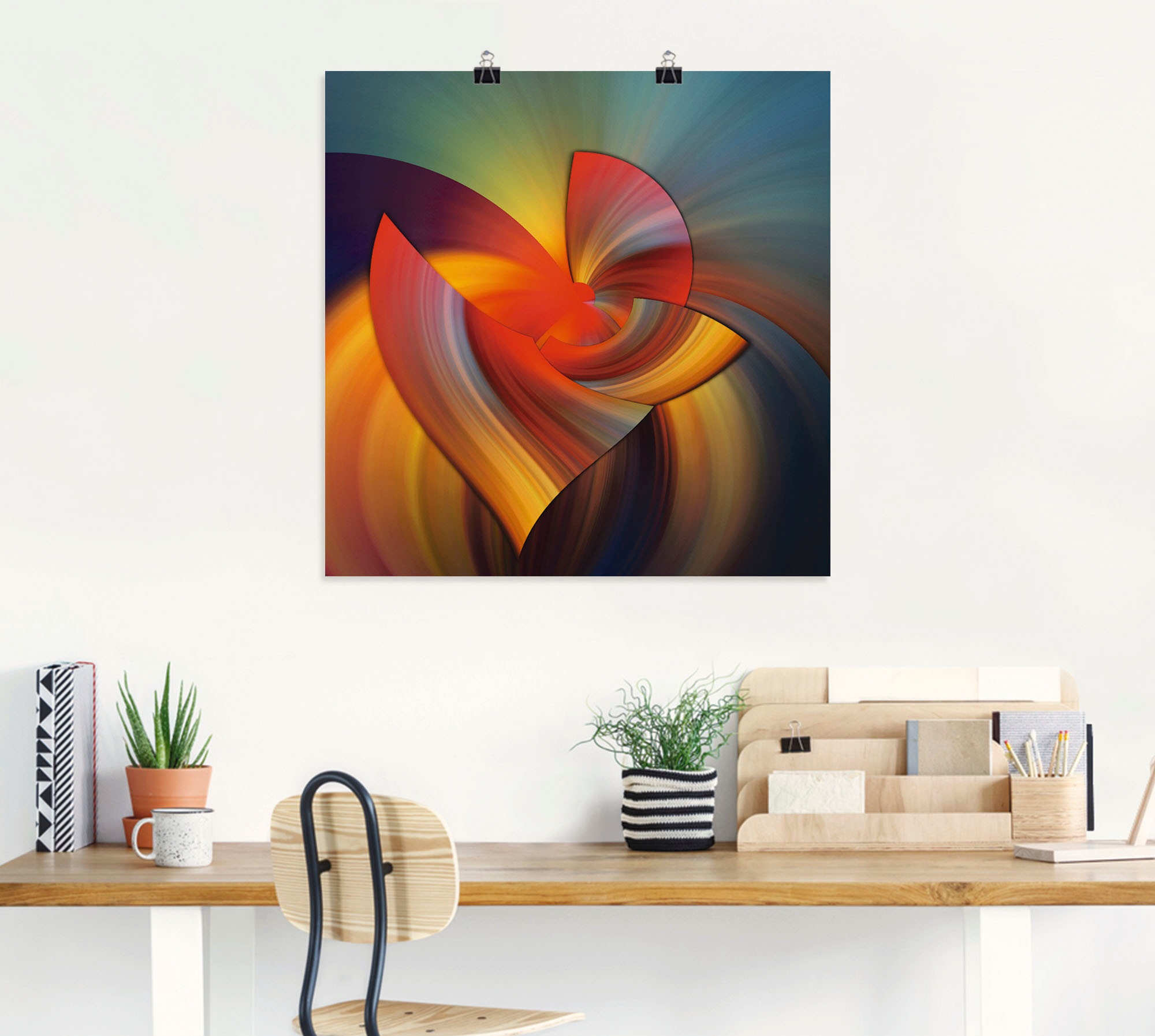 Artland Wandbild »Abstraktes in bunt«, Muster, (1 St.), als Leinwandbild, Poster, Wandaufkleber in verschied. Größen