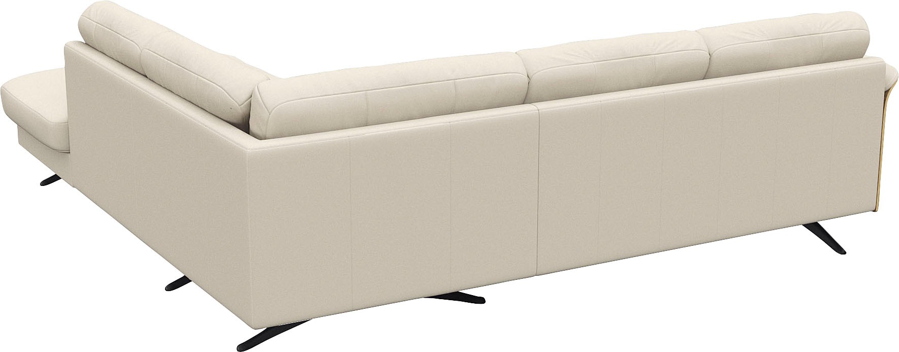 FLEXLUX Ecksofa »Glow, super bequem durch hochwertigem Sitzaufbau mit Federkern, L-Form«, Modernes skandinavisches Design