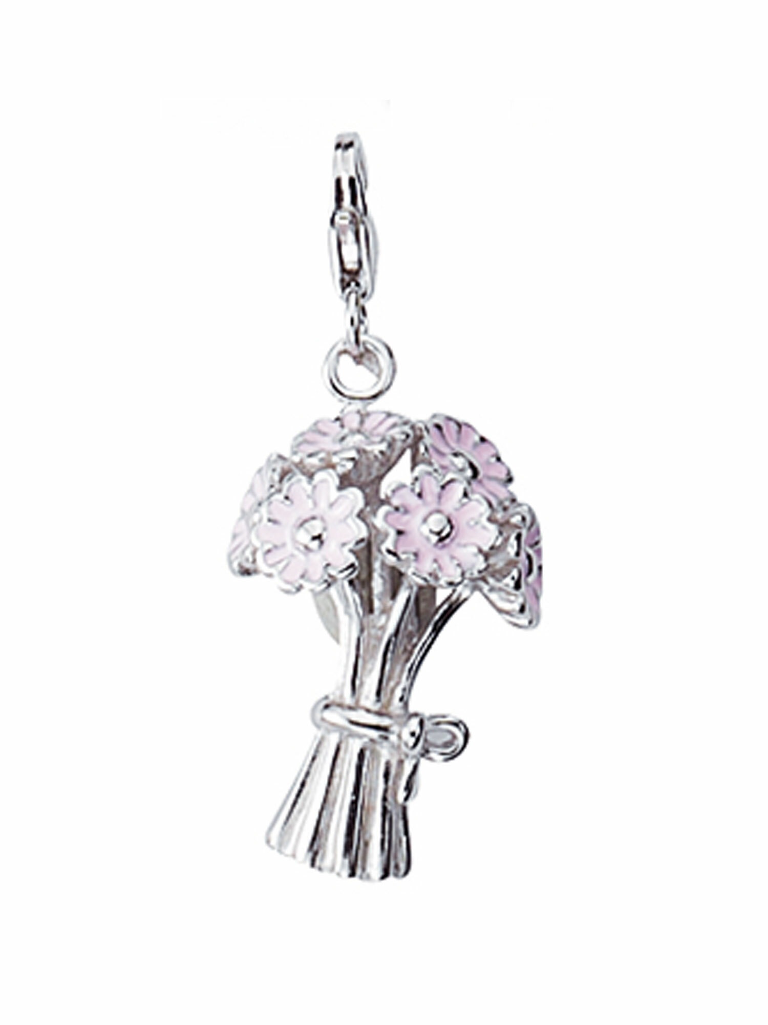 Adelia´s Charm-Einhänger »925 Silber Charms Anhänger Blüte« 925 Sterling Silber Silberschmuck für Damen