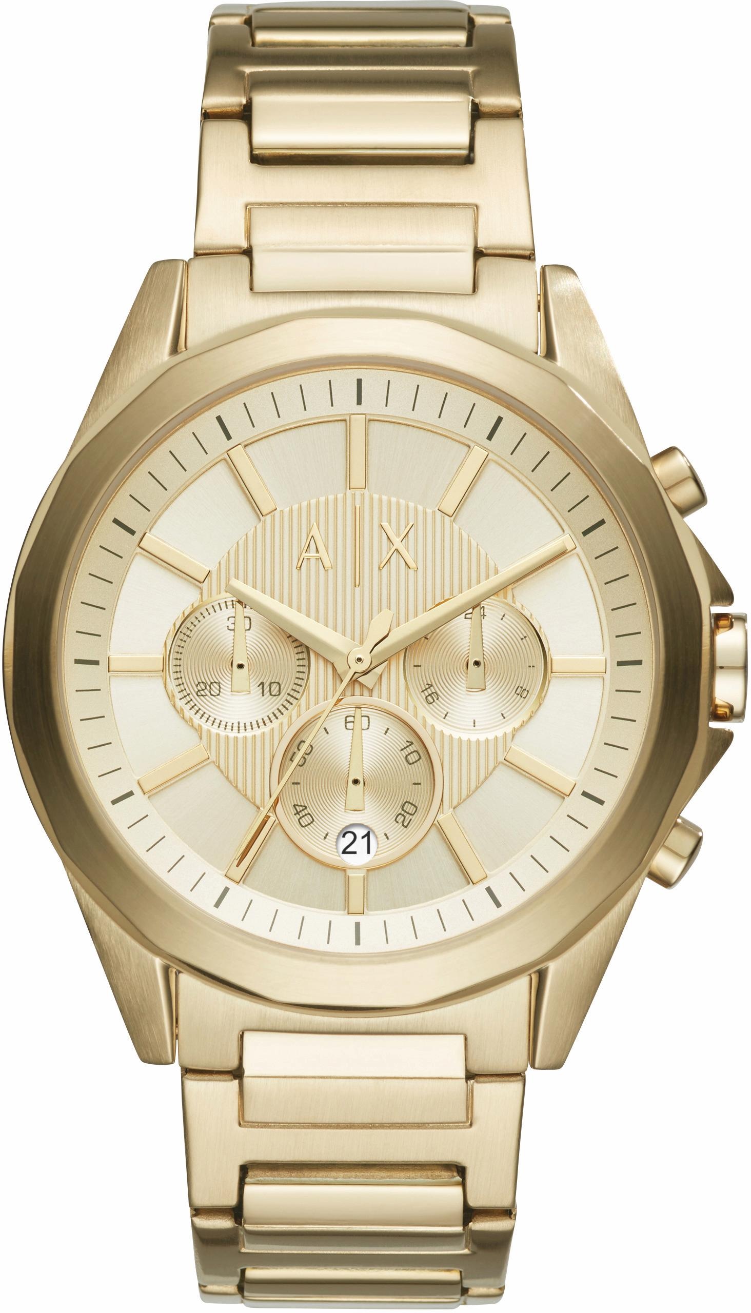 ARMANI EXCHANGE Chronograph »AX2602«, Quarzuhr, Armbanduhr, Herrenuhr, Stoppfunktion, 12/24-Std.-Anzeige