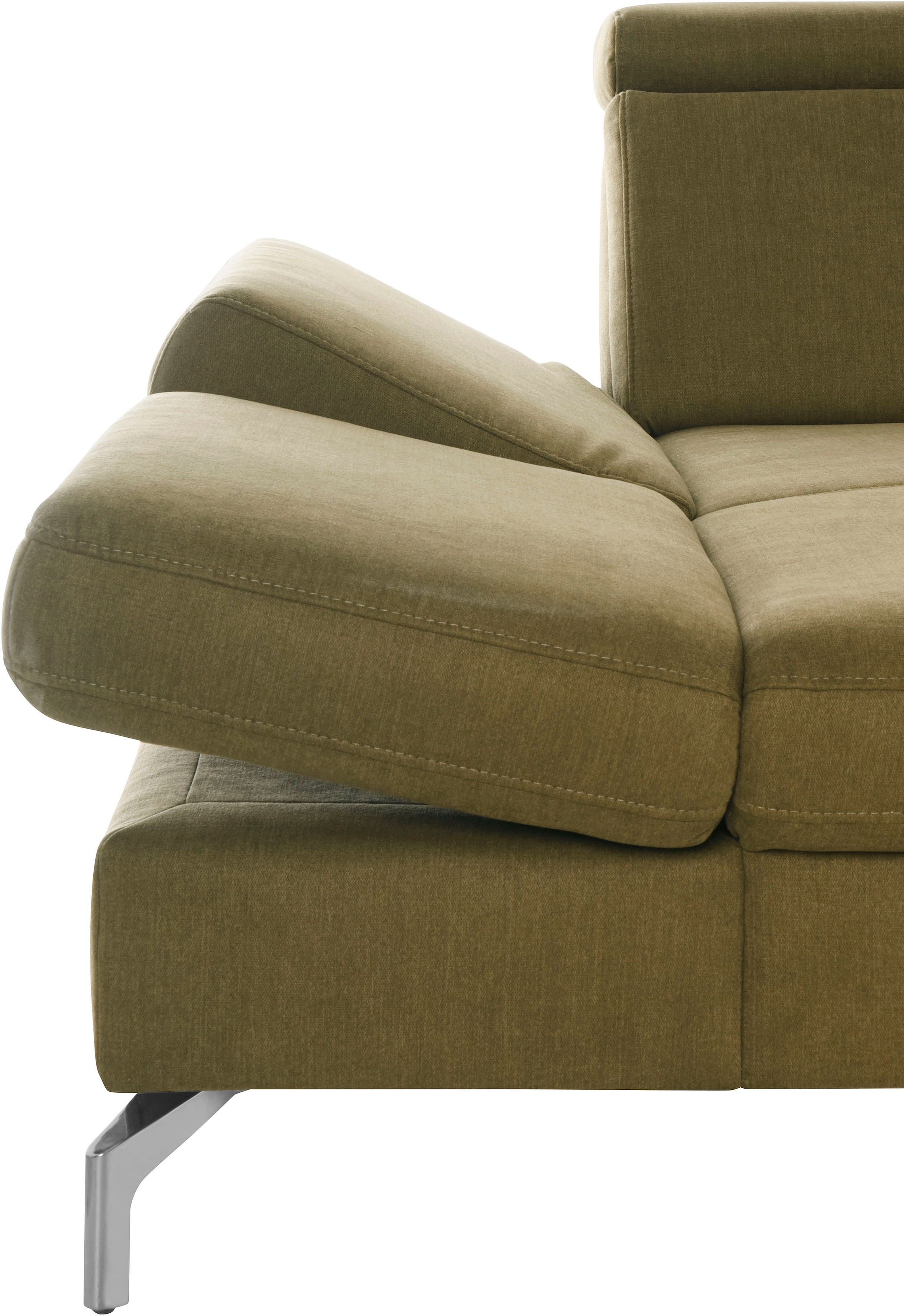 sit&more Wohnlandschaft »Brisbane U-Form«, Fußhöhe 15 cm, inklusive Sitztiefen-, Armteil- und Kopfteilverstellung
