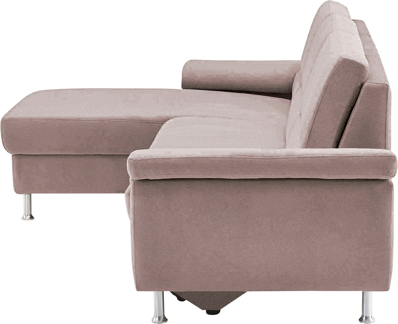 CALIZZA INTERIORS Ecksofa »Onyx L-Form«, Recamiere links oder rechts, wahlweise mit Bettfunktion, Breite 270 cm