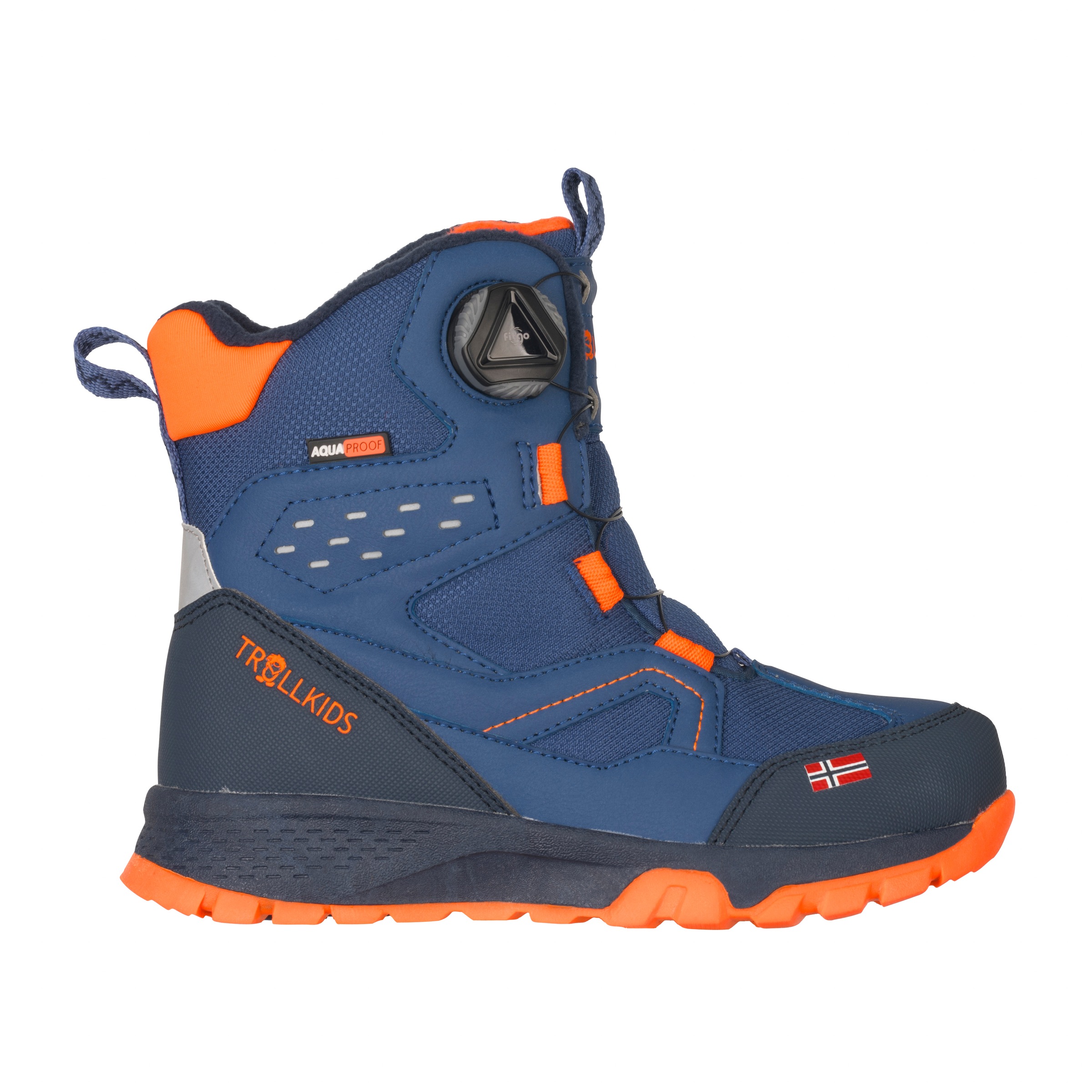 TROLLKIDS Winterstiefel »KIDS KIRKENES WINTER BOOTS«, wasserdicht, fitgo Schnellschnürsystem, reflektierende Details