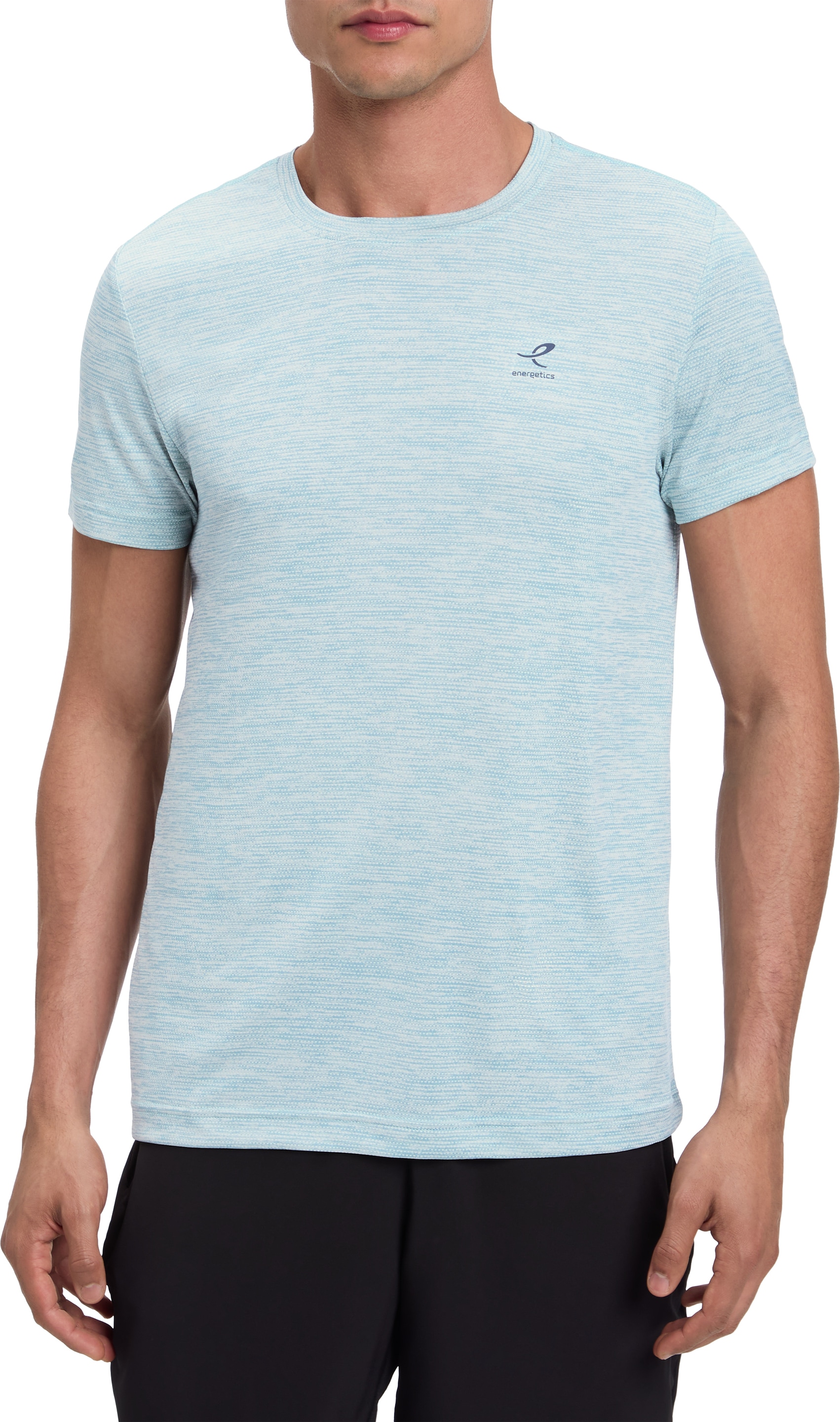 Energetics T-Shirt "HE.-T-SHIRT TELLY II SHORT SLEEVE M" Kurzarm-Design, mit Rundhalsausschnitt, DRY PLUS Technologie
