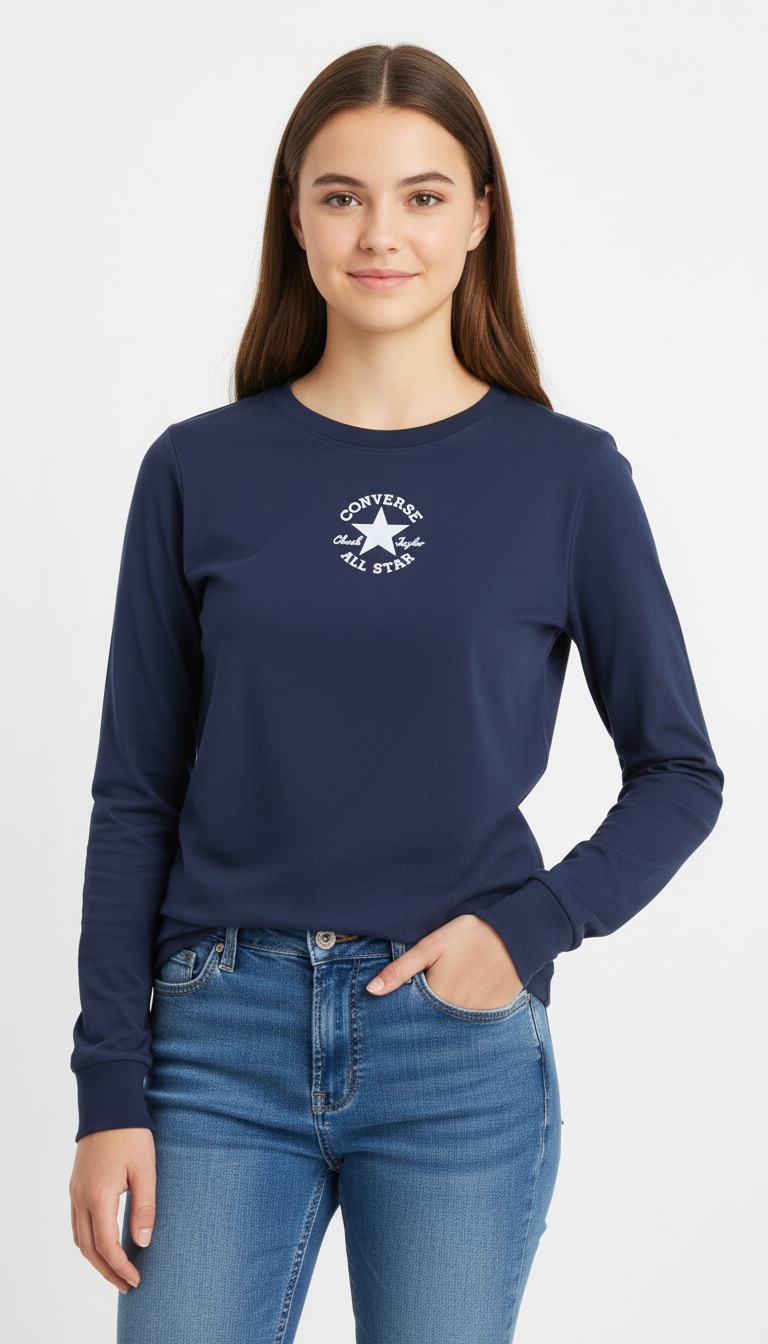 Converse Langarmshirt »CNVN SUSTAINABLE CORE L/S TEE« 1 tlg. für Kinder und Jugendliche, sportlicher Stil