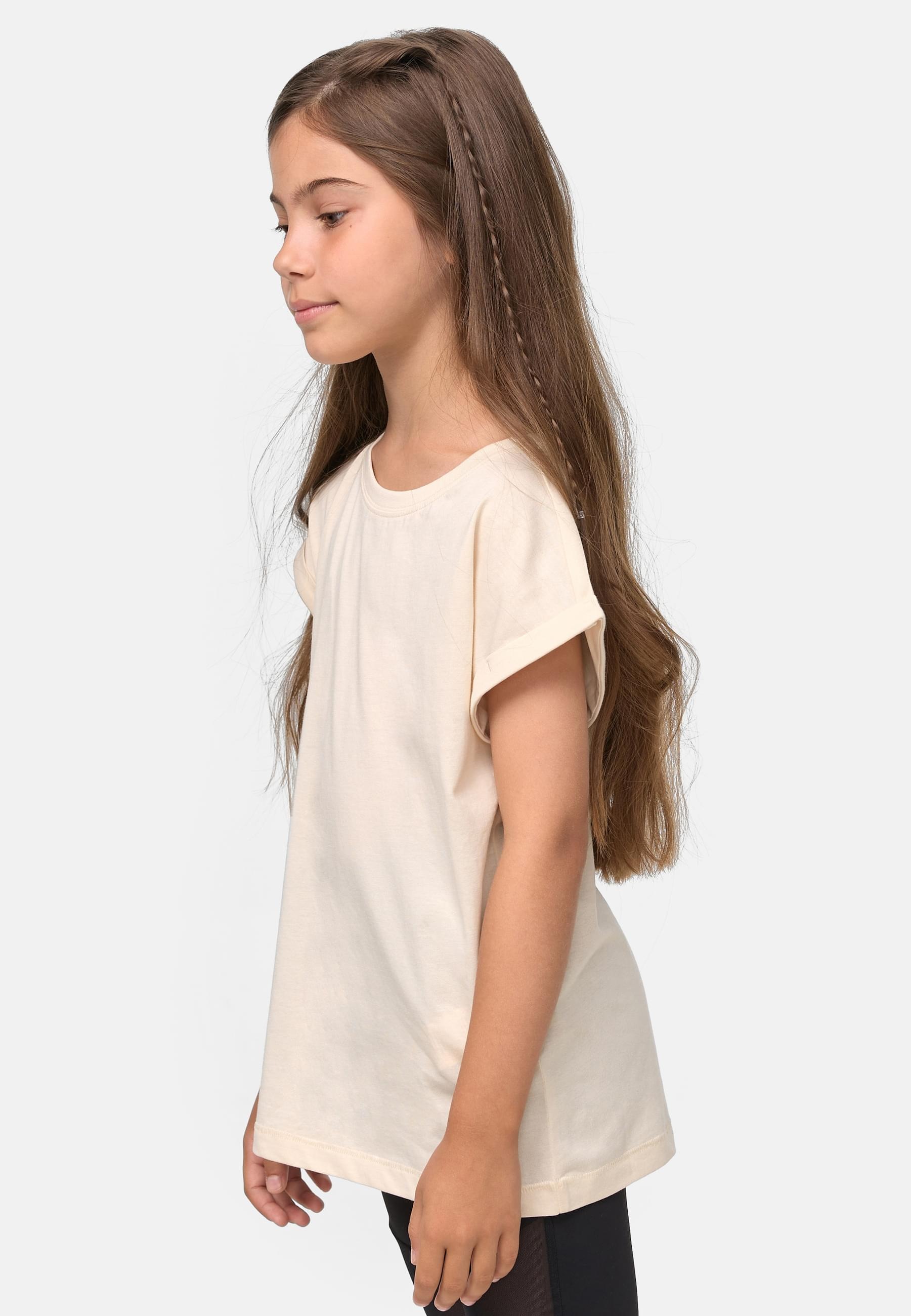 URBAN CLASSICS T-Shirt »Urban Classics Damen Girls Organic Extended Shoulder Tee«, (1 tlg.)