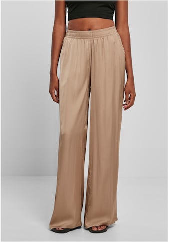 URBAN CLASSICS Kelnės »Damen Ladies atlasas Wide Leg ...