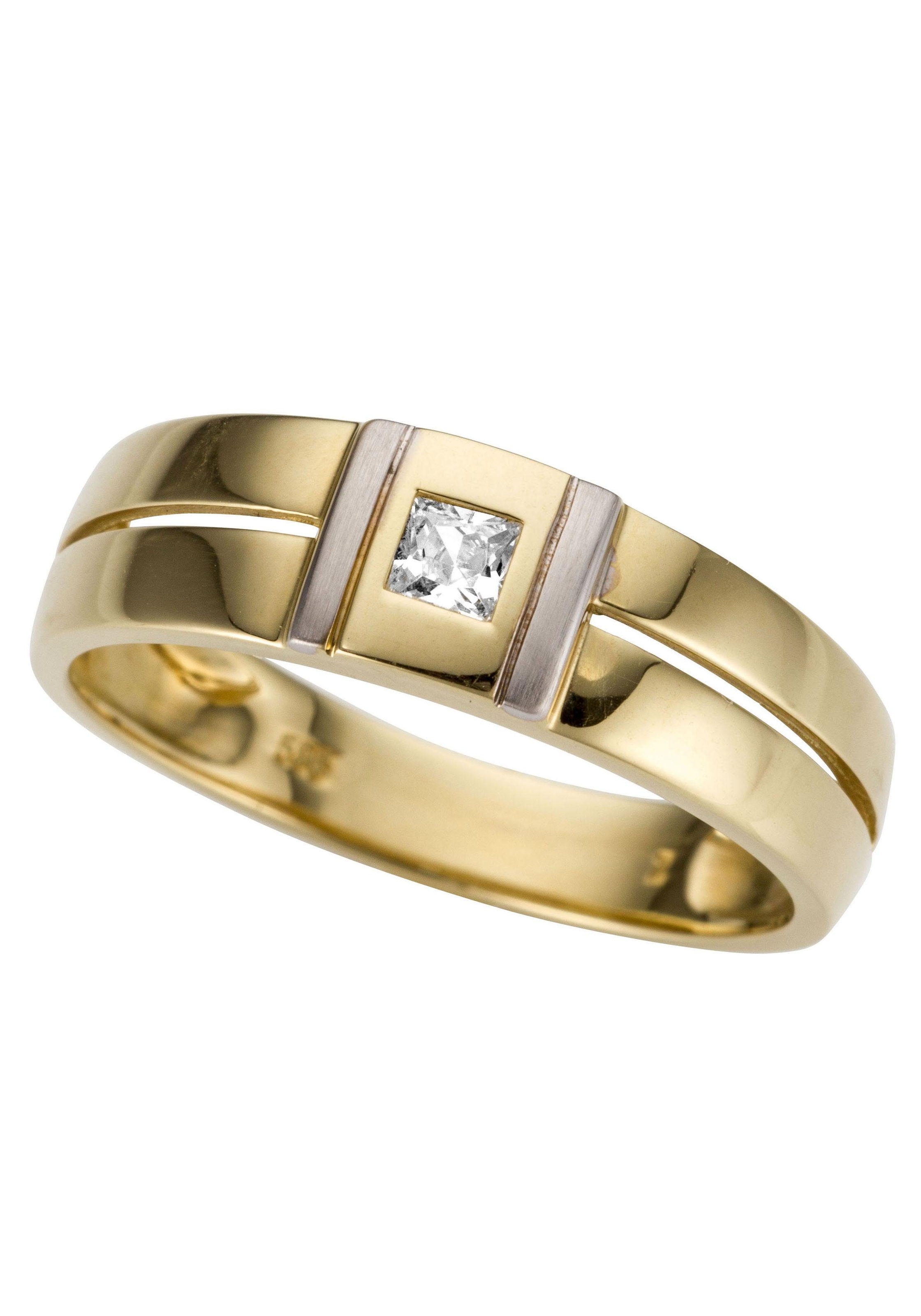 Goldring »Schmuck Geschenk Gold 333 Herrenring Goldring«, mit Zirkonia (synth.)