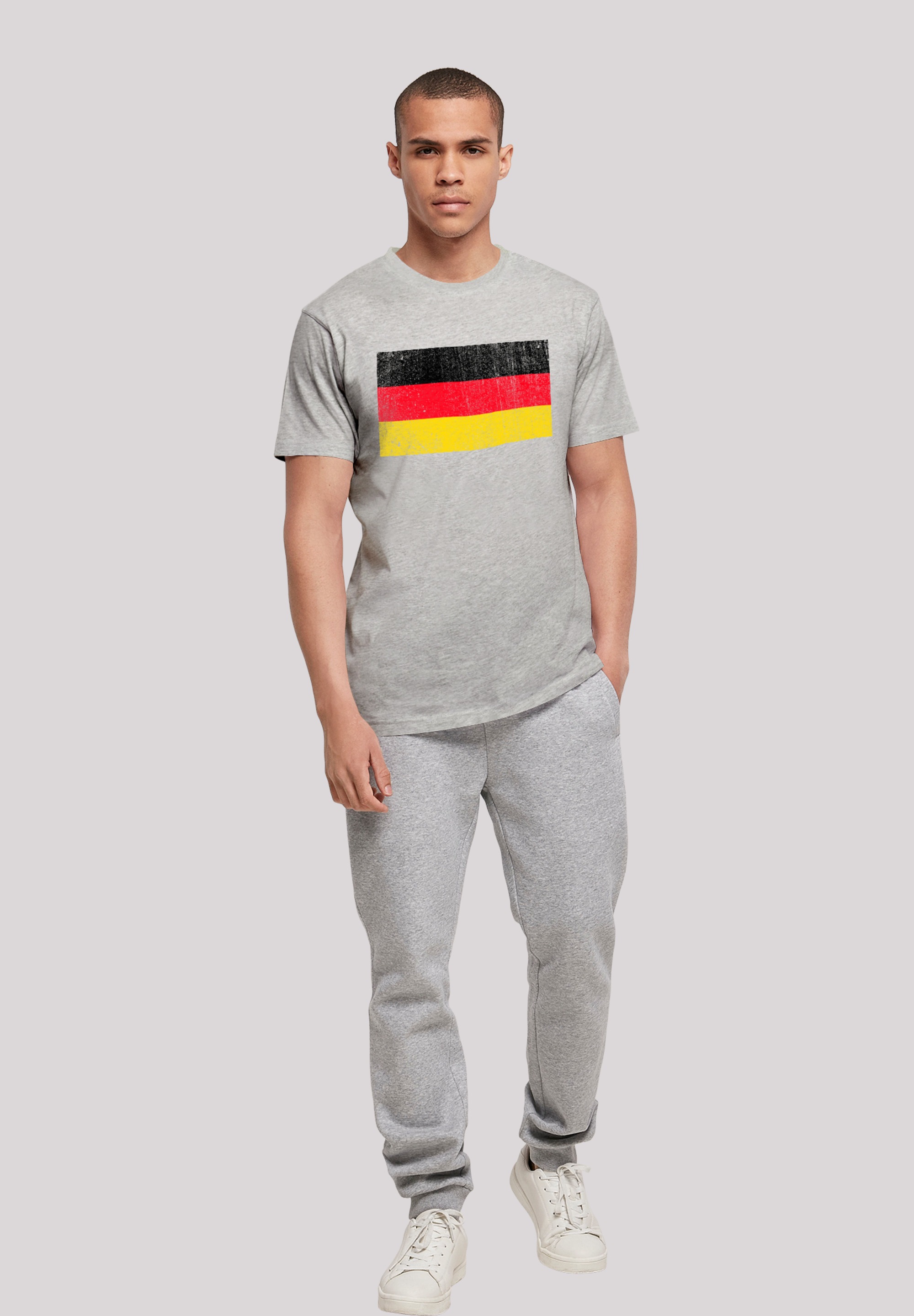 F4NT4STIC T-Shirt »Deutschland Flagge Germany distressed«, Print