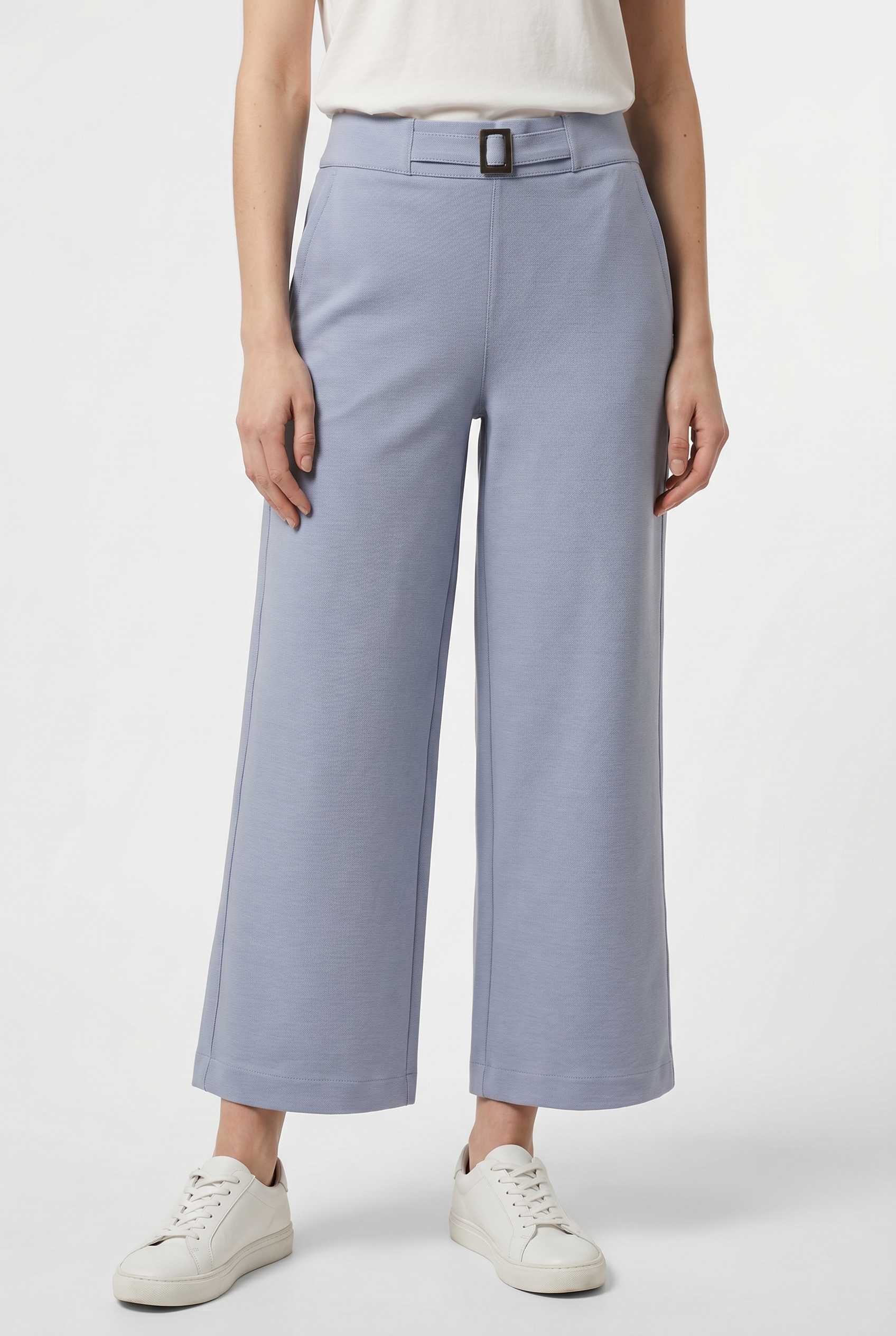 STREET ONE Stoffhose Sommerhose im Culotte-Style mit Schnallendetail