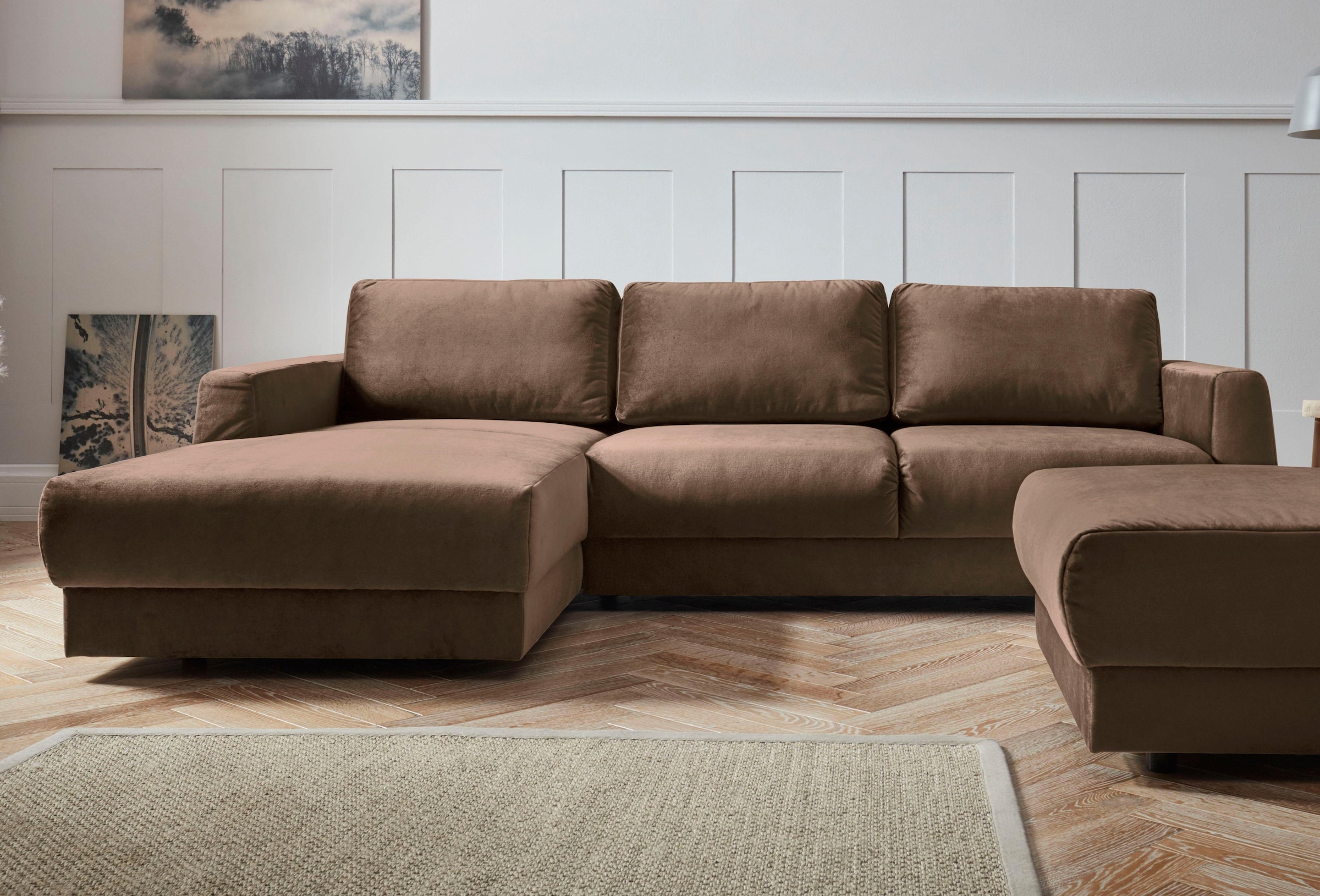 OTTO home Ecksofa "Hobro L-Form" in 3 Bezugsqualitäten in vielen Farben, De günstig online kaufen