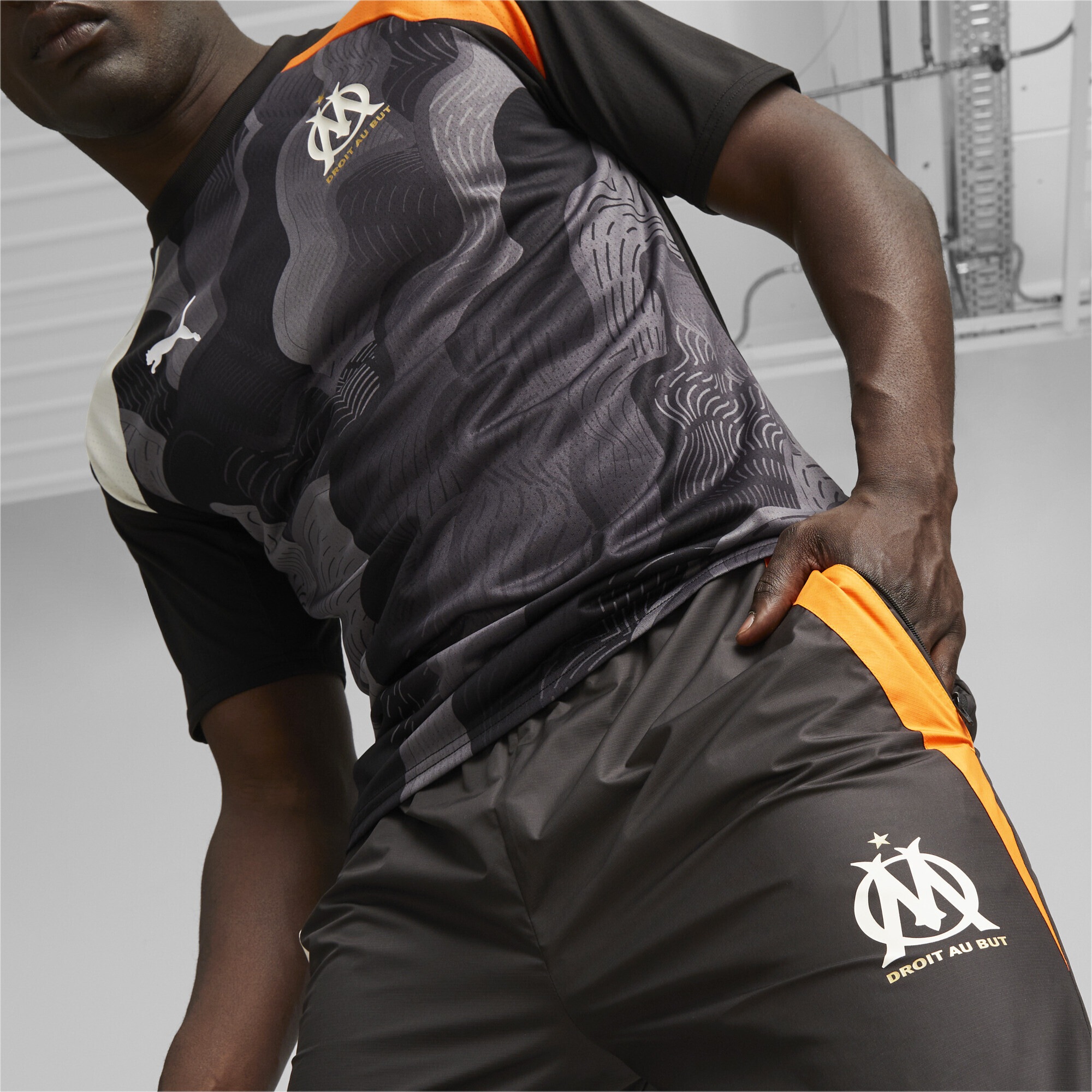 PUMA Sporthose »Olympique de Marseille Pre-match Fußballhose Herren«