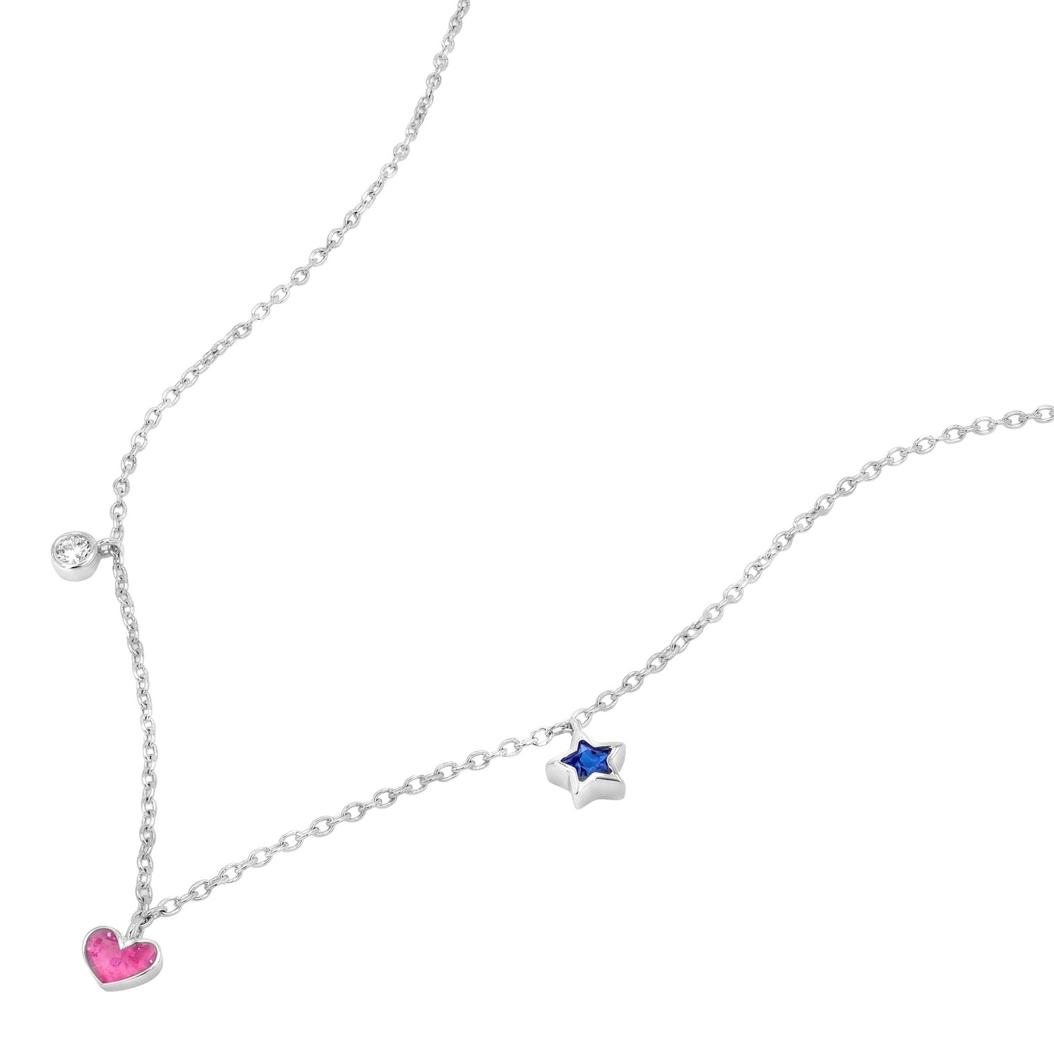 Prinzessin Lillifee Kette mit Anhänger »Herz« mit Zirkonia (synth.) - Emaille