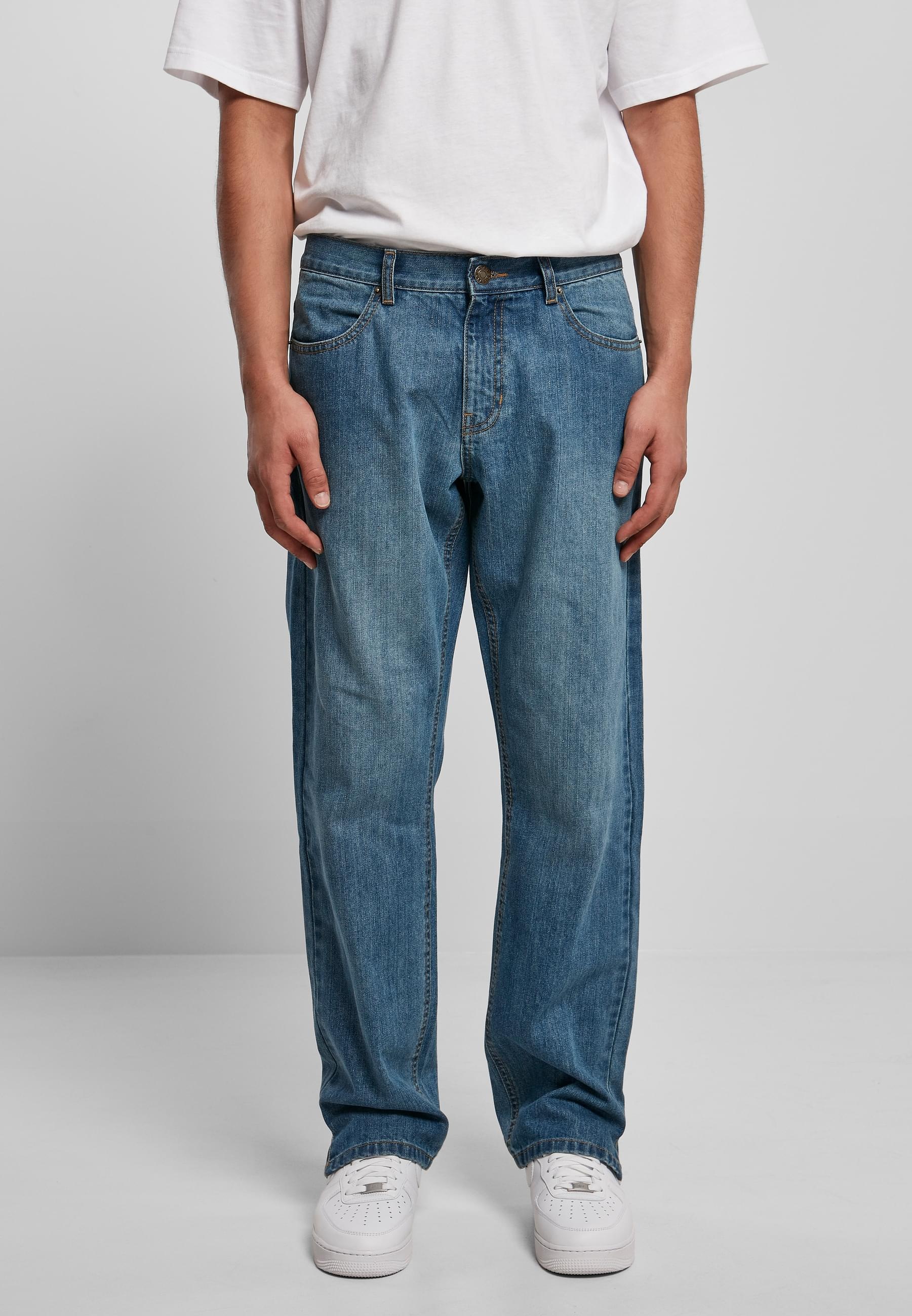 URBAN CLASSICS Bequeme Jeans »Urban Classics Herren Straight Slit Jeans«, (1 tlg.)