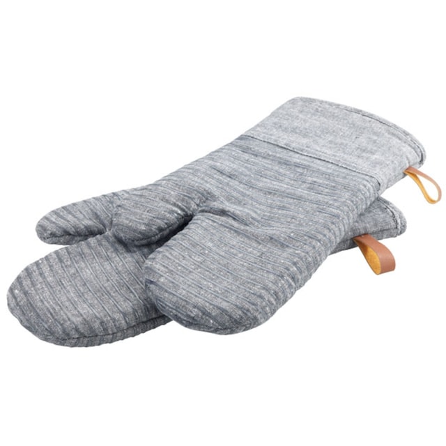 WENKO Topfhandschuhe »Ada Stripes«, (Set, 2 tlg.), mit Baumwollinnenseite,  1 Paar, grau kaufen | BAUR