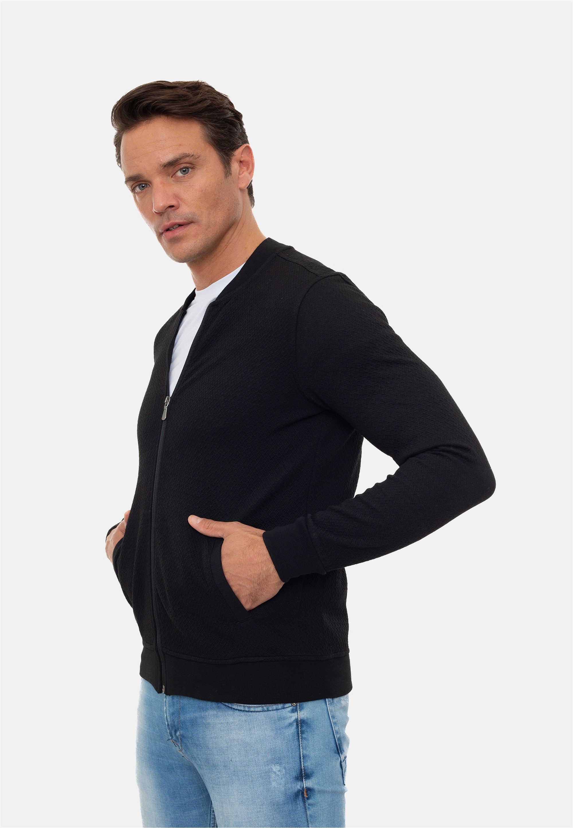 SIR RAYMOND TAILOR Sweatjacke »Bologna«, im klassischen Design