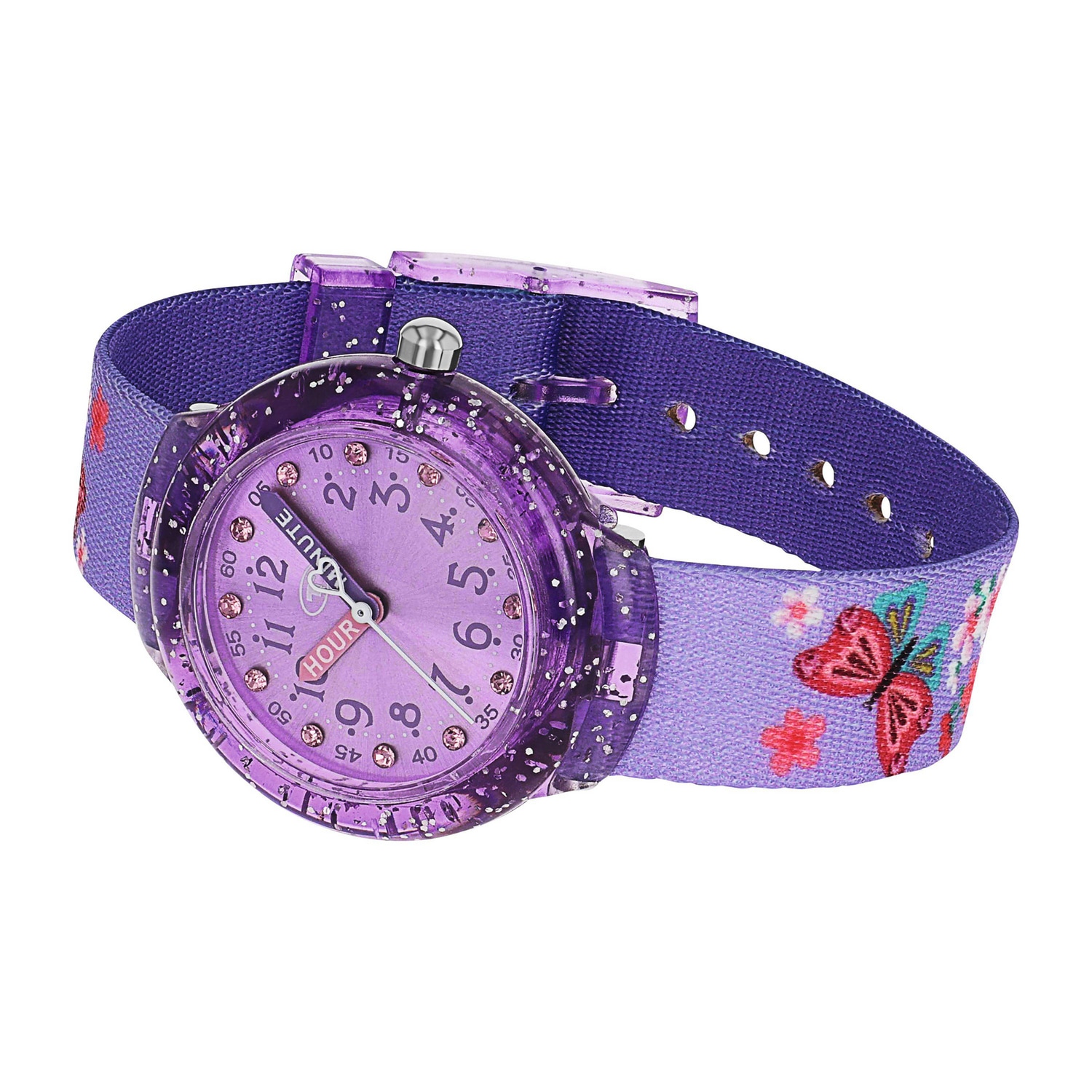 TOM TAILOR Quarzuhr Armbanduhr, Kinderuhr, Mädchen, analog, Glassteine