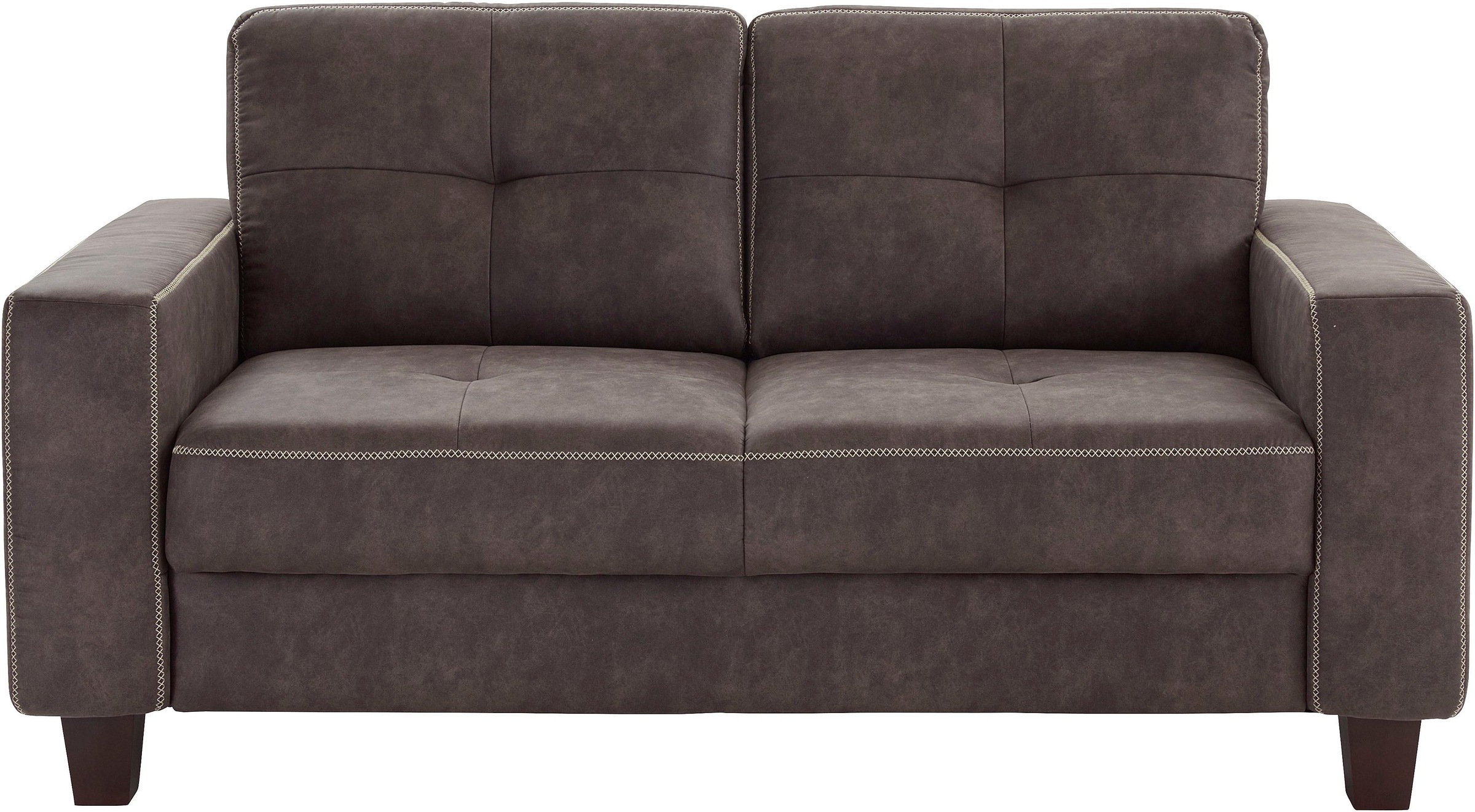 Home affaire 2,5-Sitzer "Varese" mit Kreuznaht und Federkern günstig online kaufen