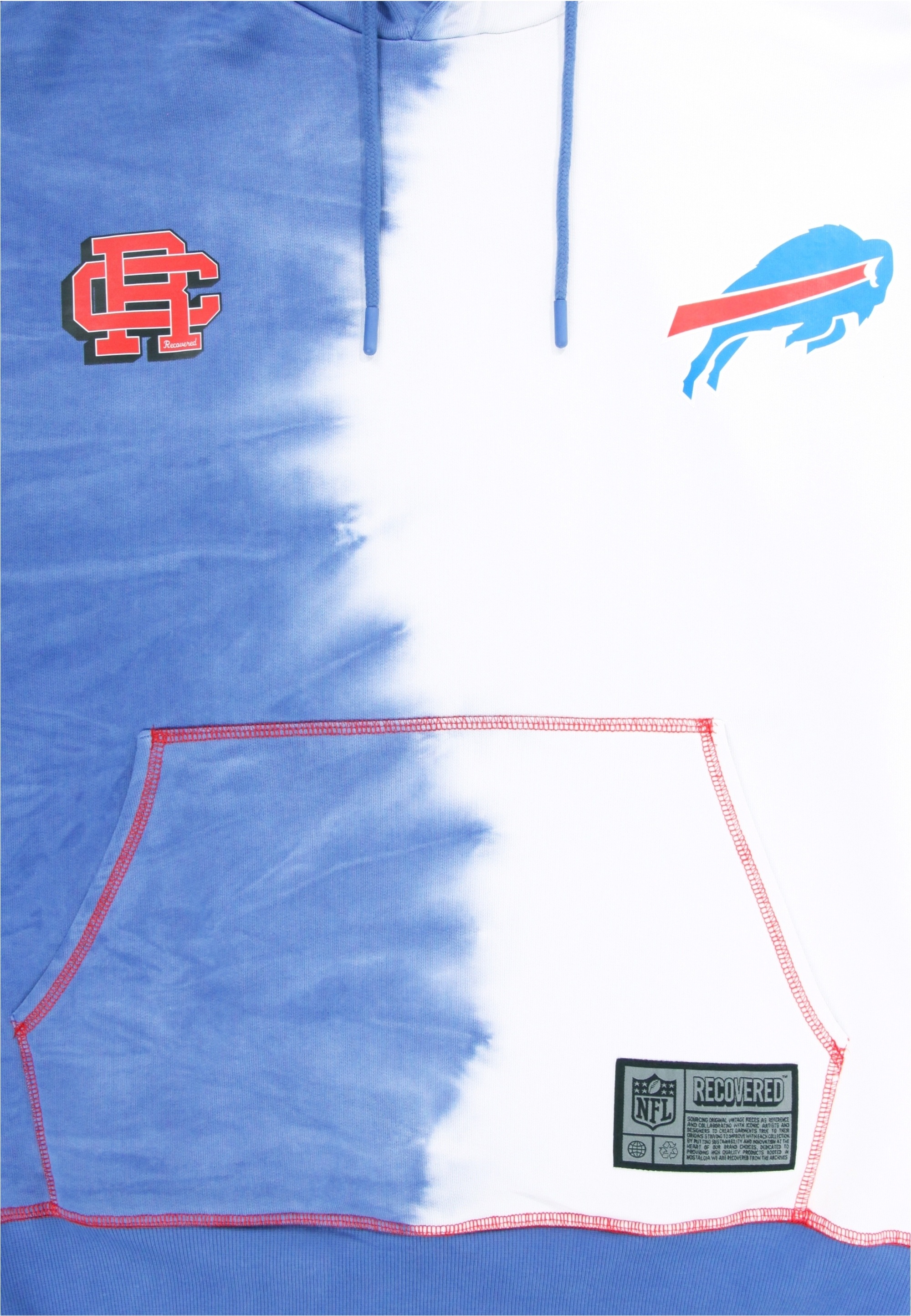 Recovered Kapuzensweatshirt »NFL Bills Ink Dye Effect On«, im lockeren Schnitt