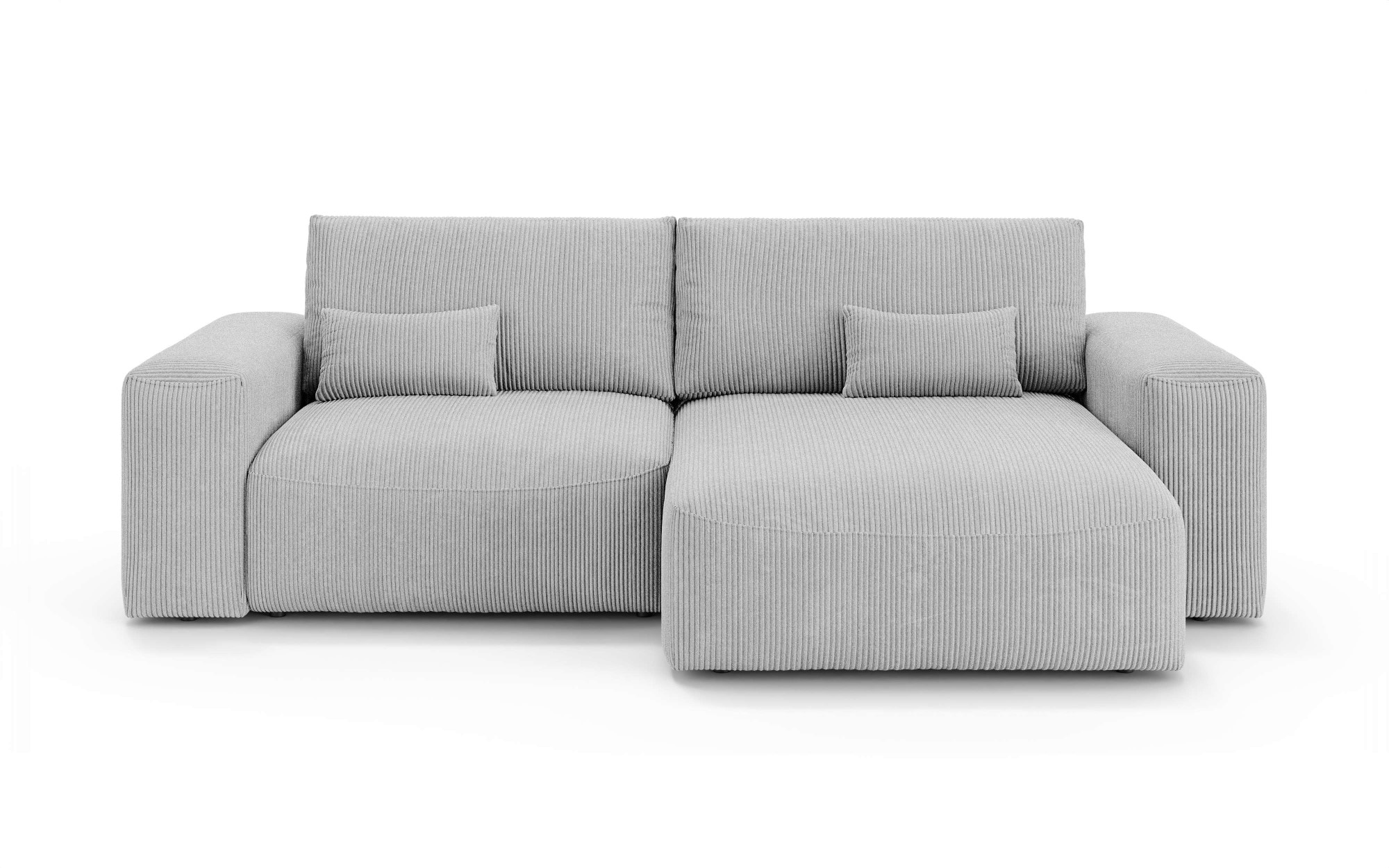 OTTO home Ecksofa »MATTS Schlafsofa mit Bettkasten, Maße B/T/H: 265/159/89 cm«, L-Form mit Recamiere rechts oder links, hoher Sitzkomfort