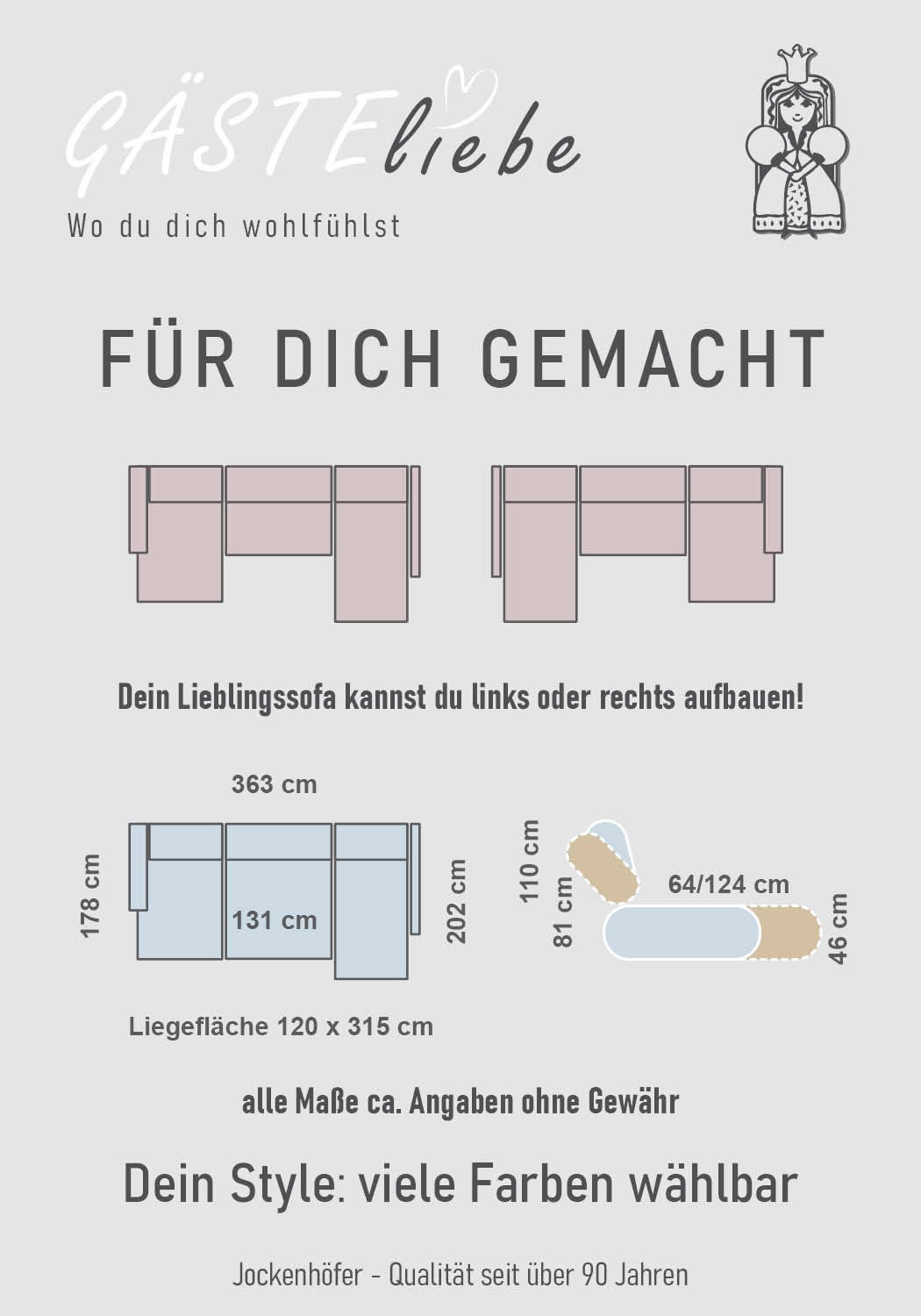 Jockenhöfer Gruppe Wohnlandschaft »Ultima, U-Form, B: 363cm, mit 60 cm elektrischer Sitztiefenverstellung« 140kg Belastbarkeit je Sitz, verstellbaren Kopfstützen, USB-Ports