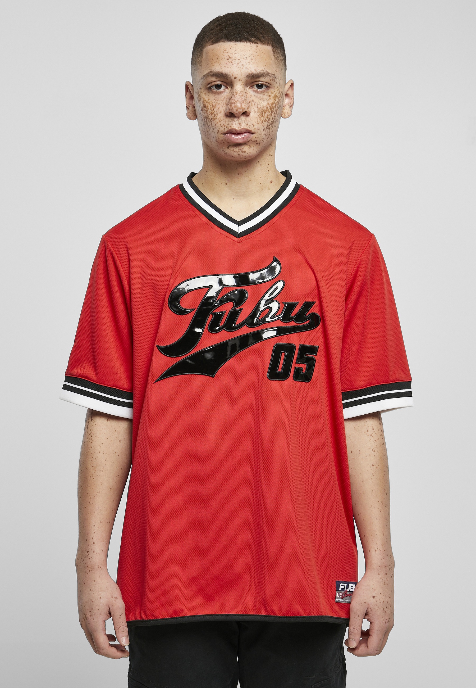 Fubu T-Shirt "Fubu Herren FM231-011-2 FUBU Varsity Lacquered Mesh Tee" 1 St günstig online kaufen