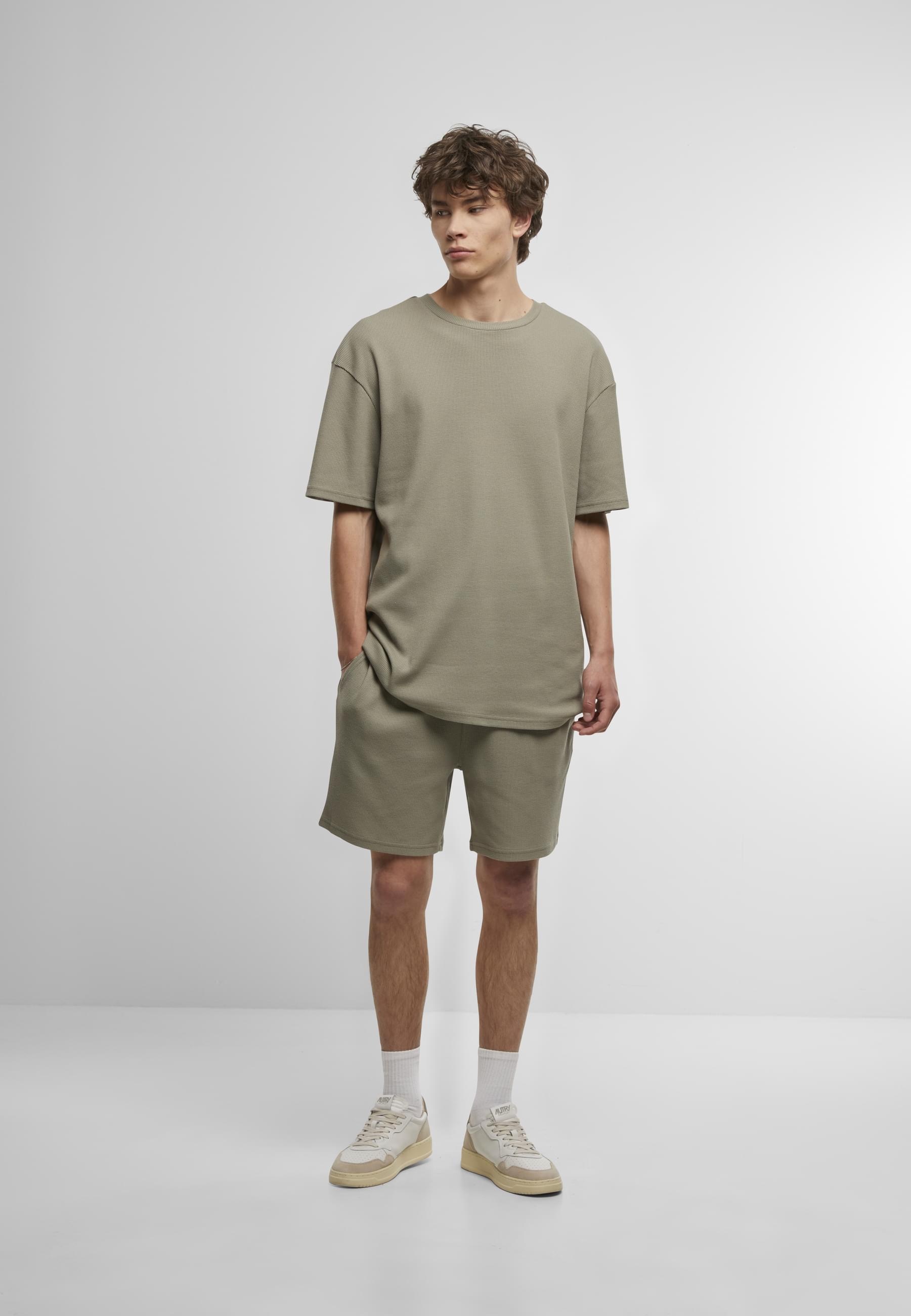 URBAN CLASSICS T-Shirt »Urban Classics Herren Waffle Tee«, (1 tlg.)