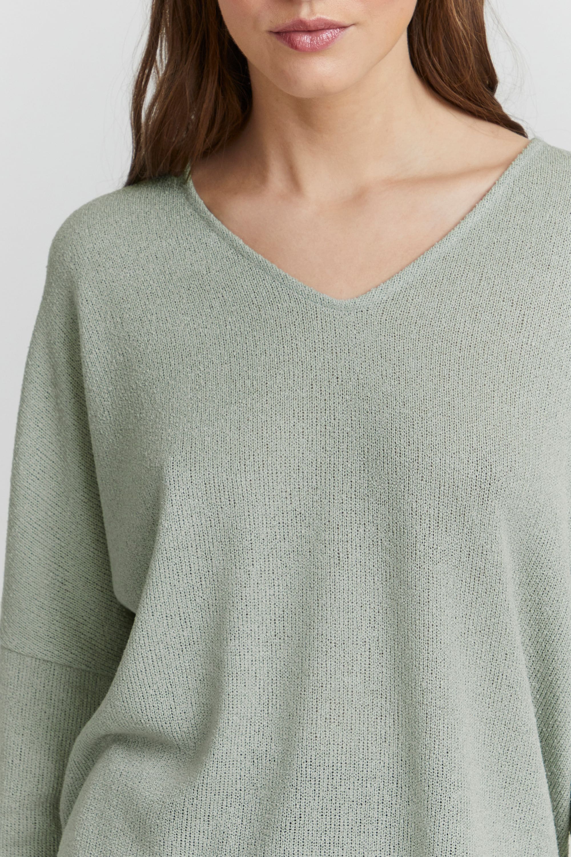 OXMO Strickpullover »Strick-V-Pullover OXKatla«
