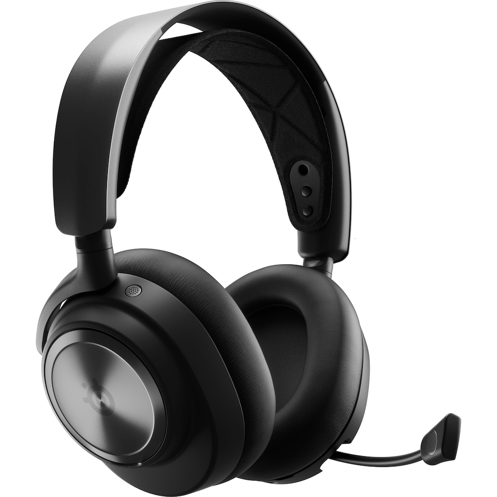 SteelSeries Gaming-Headset »Arctis Nova Pro Wireless«, Bluetooth-Wireless, Mikrofon abnehmbar-Noise-Cancelling