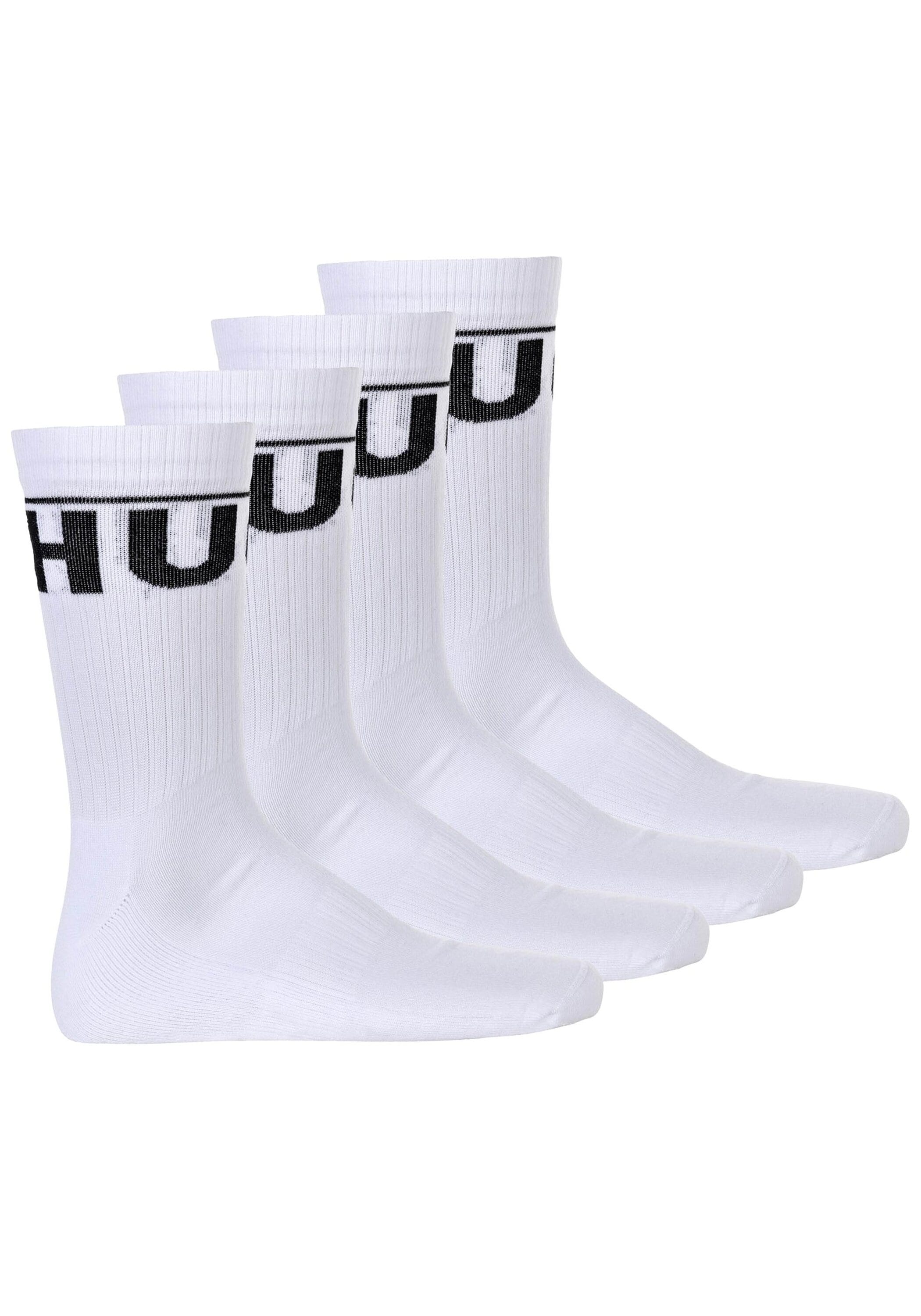 HUGO Kurzsocken »Socken 2P QS RIB ICONIC CC 10257965 01 4er Pack«