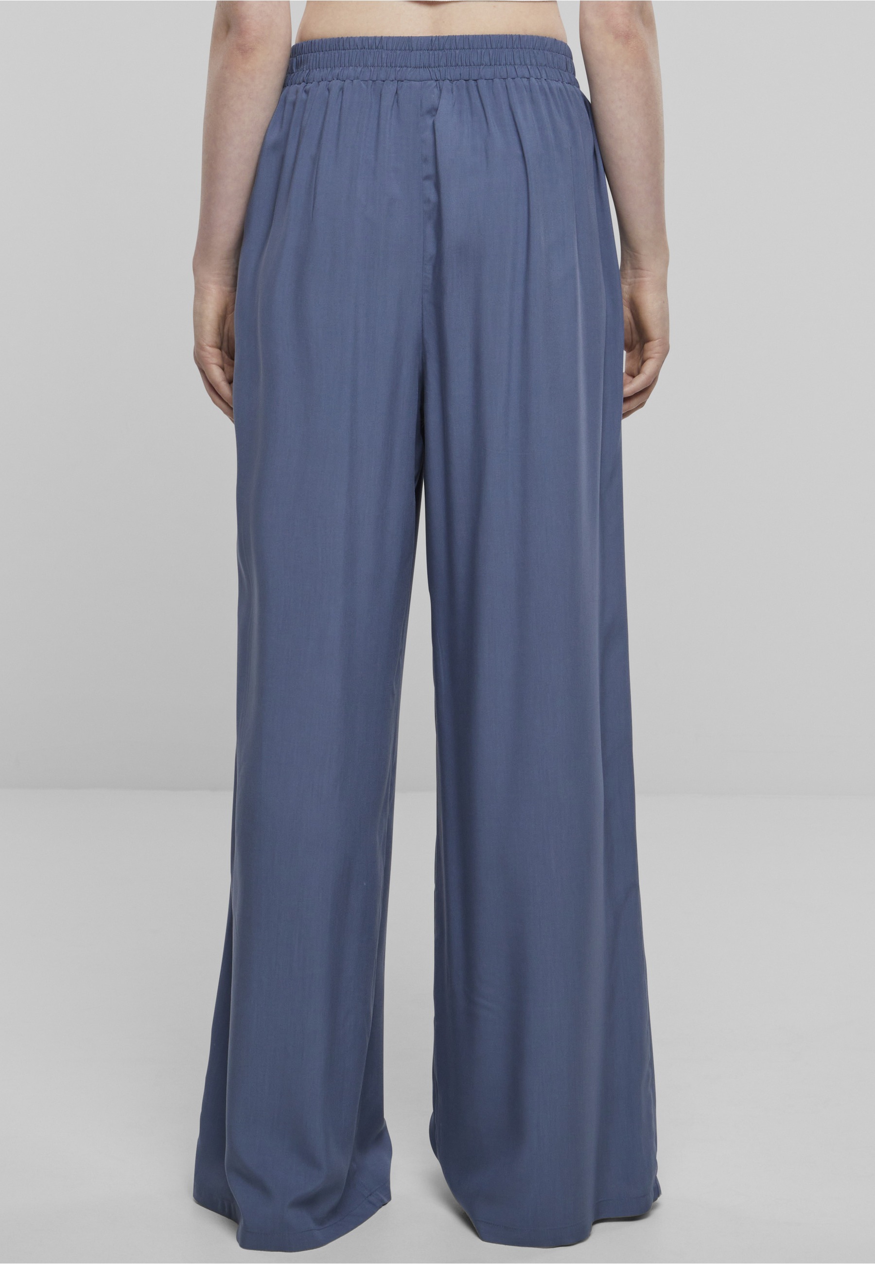 URBAN CLASSICS Stoffhose »Urban Classics Damen Ladies Wide Leg Viscose Pants«