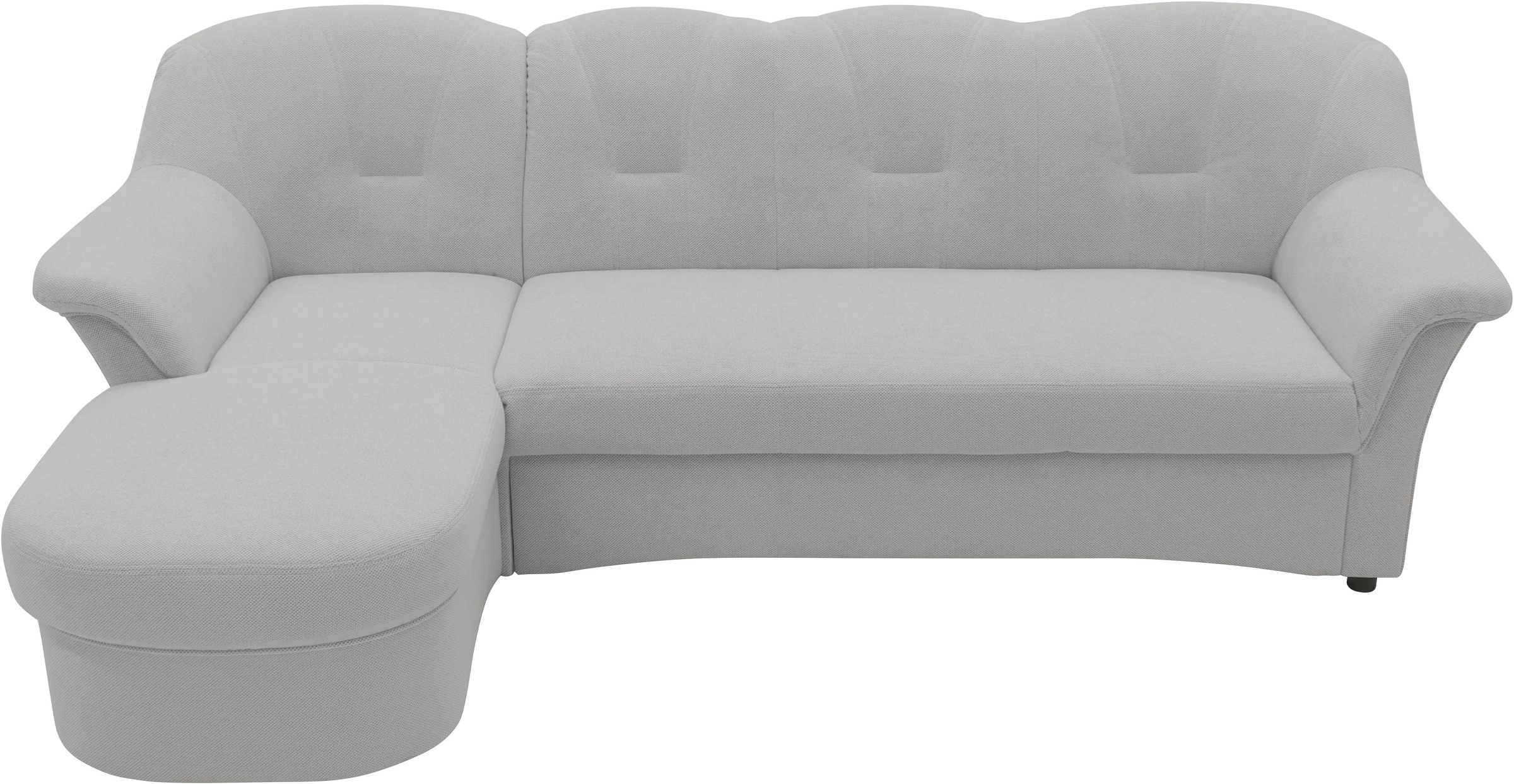 DOMO collection Ecksofa »Flores Schlafsofa, B/T/H: 233/142/86 cm, L-Form«, wahlweise mit Bettfunktion, wahlweise mit Federkern, auch in Leder
