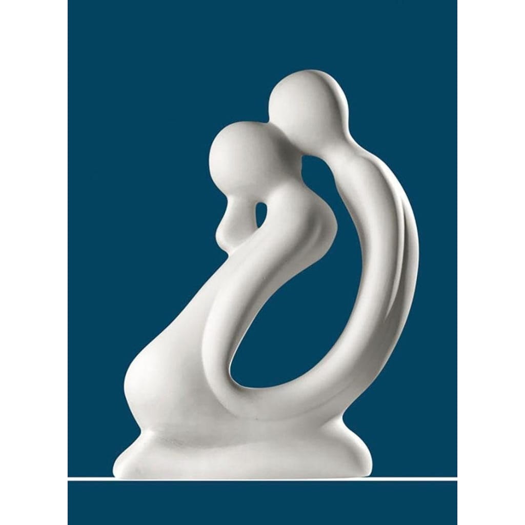 GILDE Dekofigur »Skulptur Kuss, weiß«