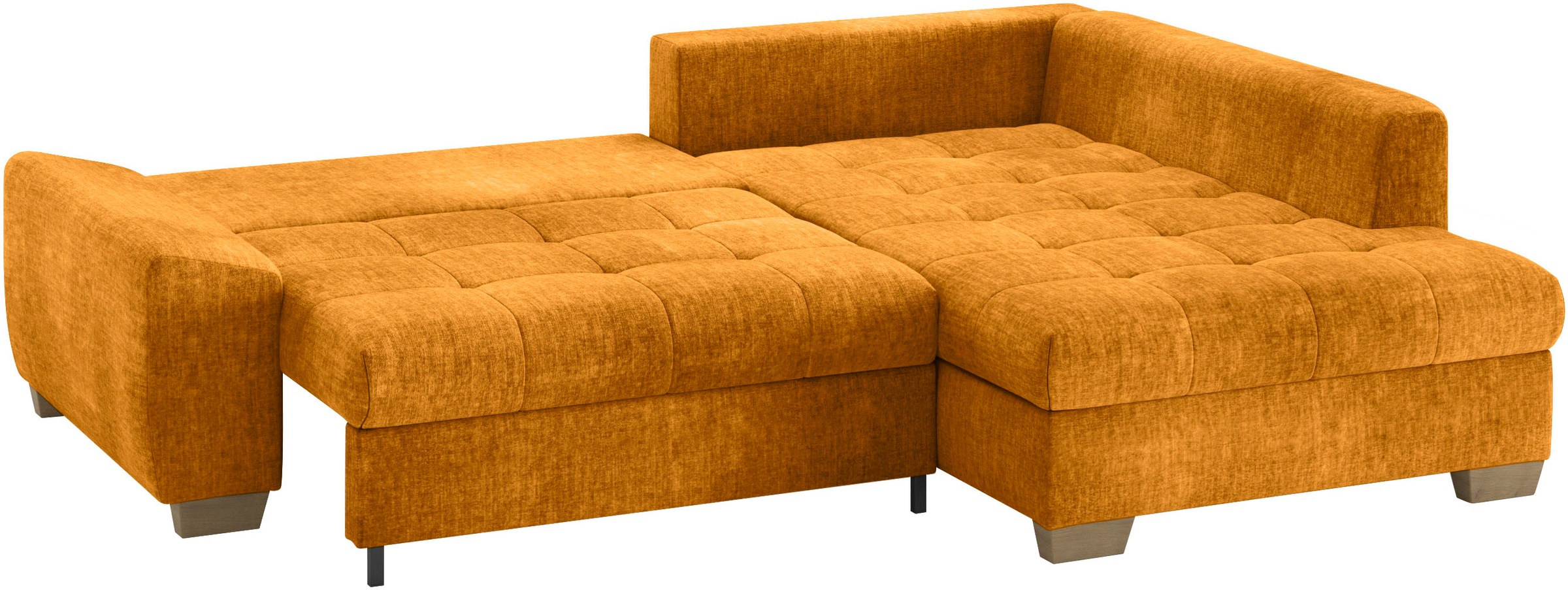 Mr. Couch Ecksofa »Nikita II, L-Form«, Wahlweise mit Bettfunktion, Bettkasten & RGB-LED-Beleuchtung