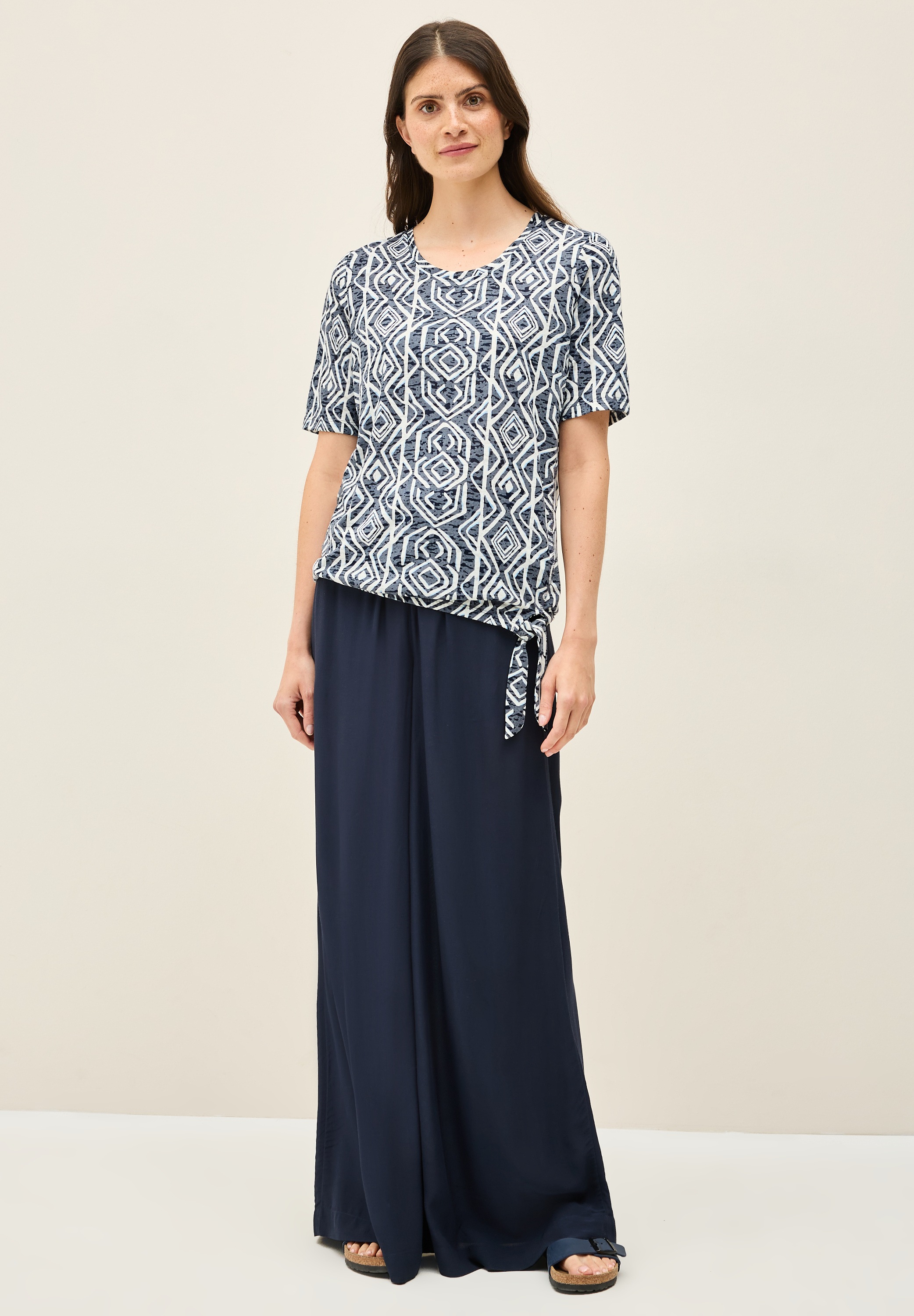 Thumbnail - Cecil Print-Shirt mit Gummizug im Bund
