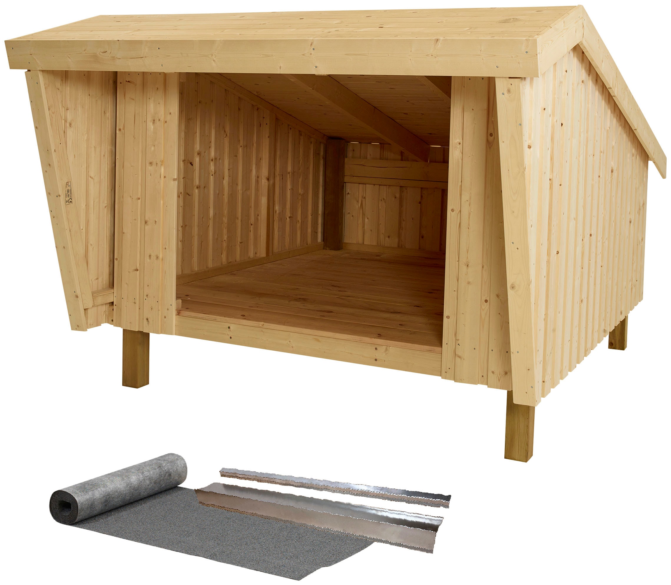 PLUS Gartenhaus "Shelter" inkl. Dachpappe/Aluleisten günstig online kaufen