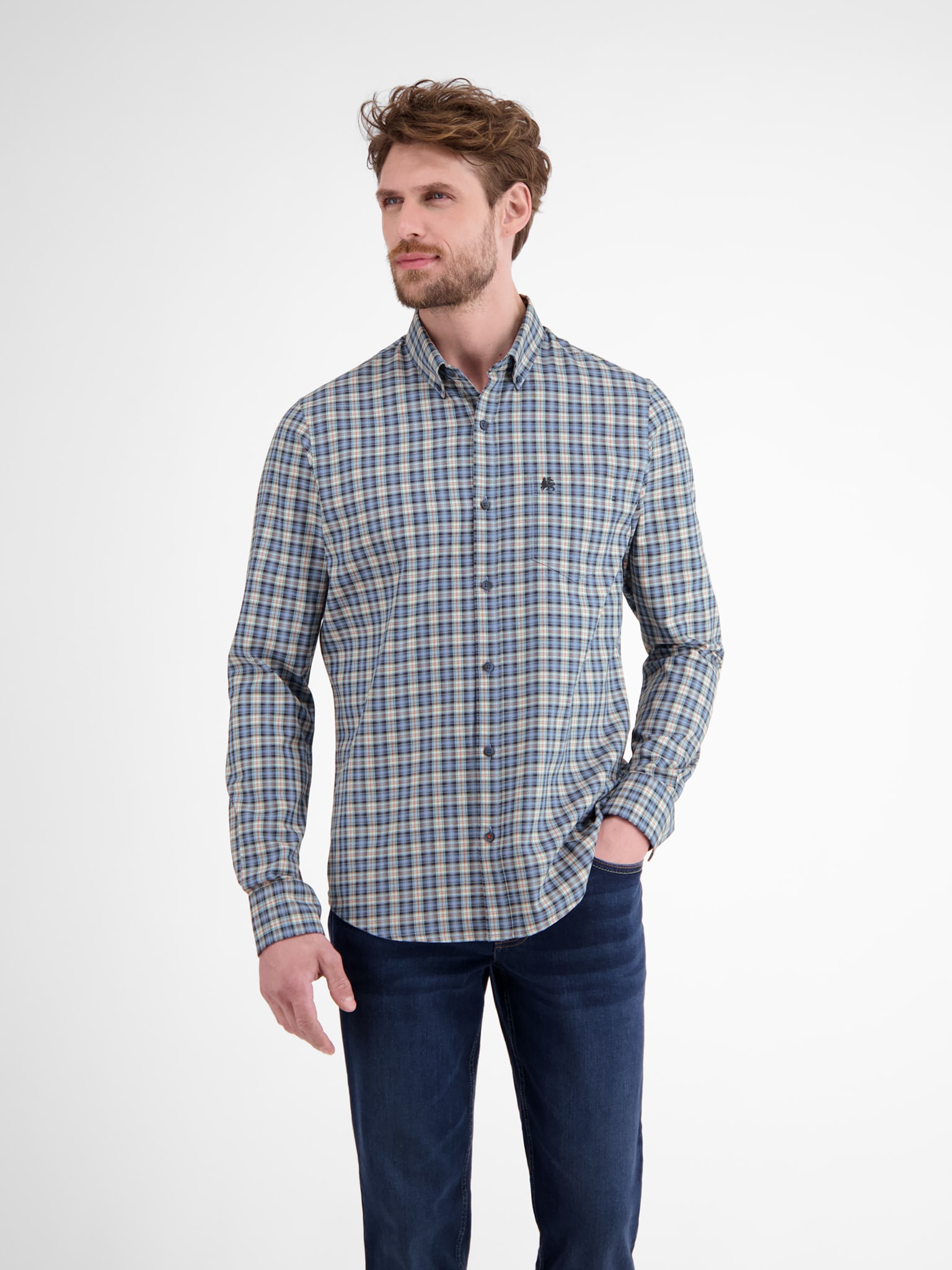 LERROS Langarmhemd kariert günstig online kaufen